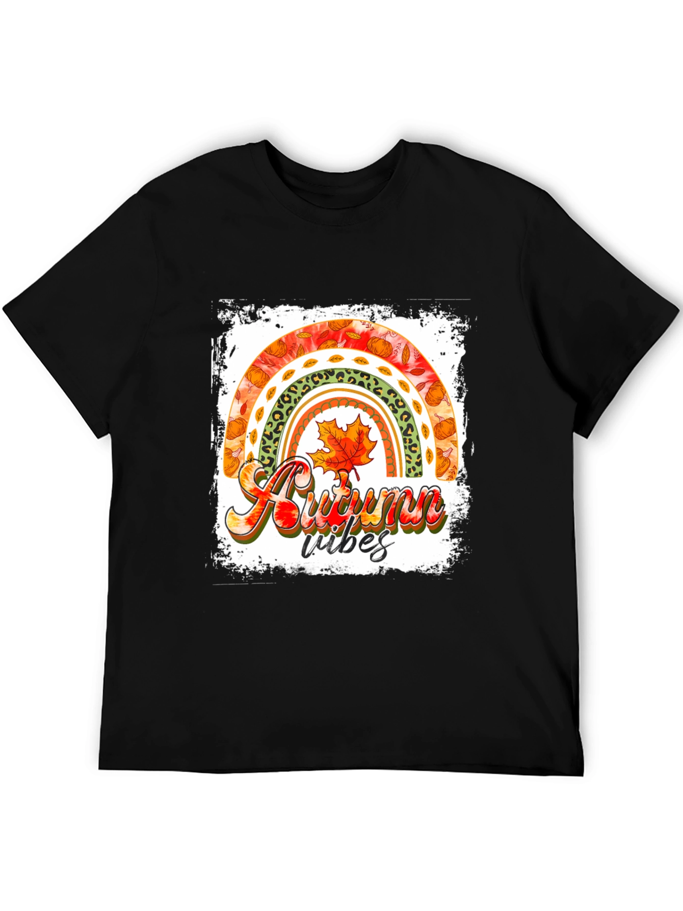 Autumn Vibes Rainbow Graphic Tee