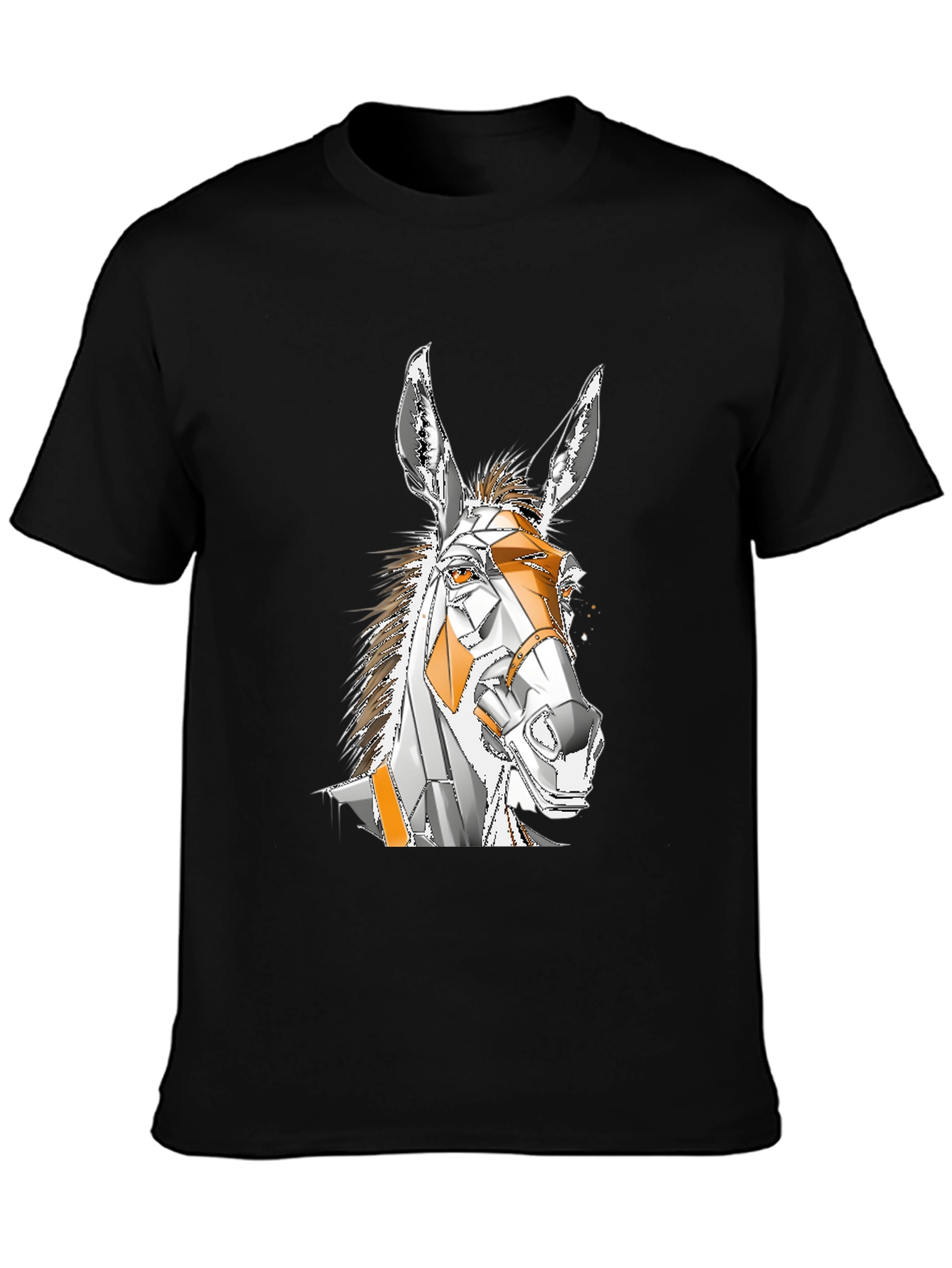 Geometric Donkey Graphic T-Shirt
