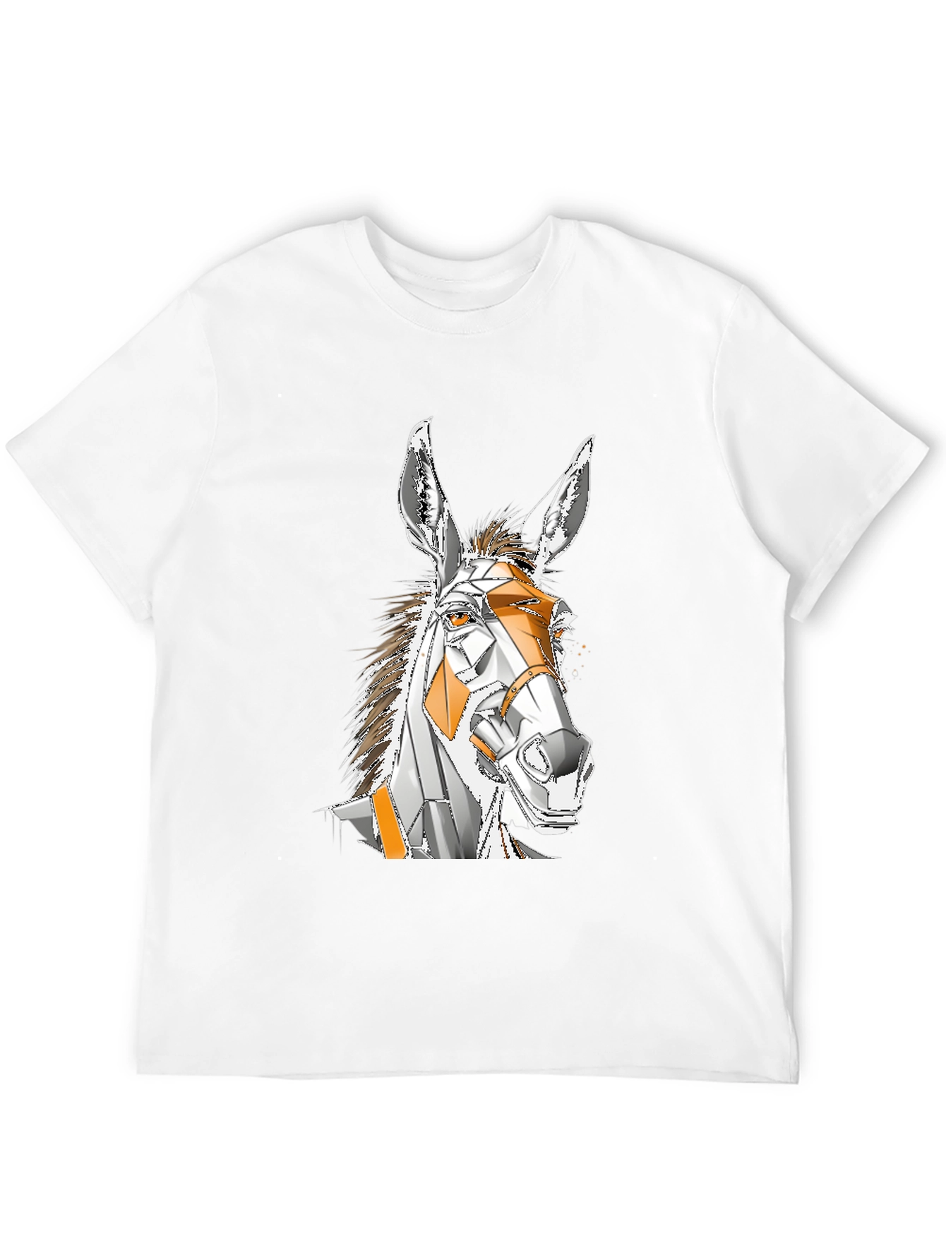 Geometric Donkey Graphic T-Shirt