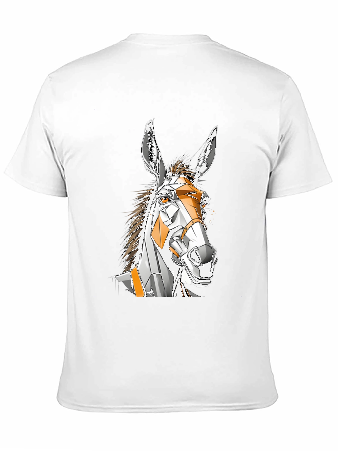 Geometric Donkey Graphic T-Shirt