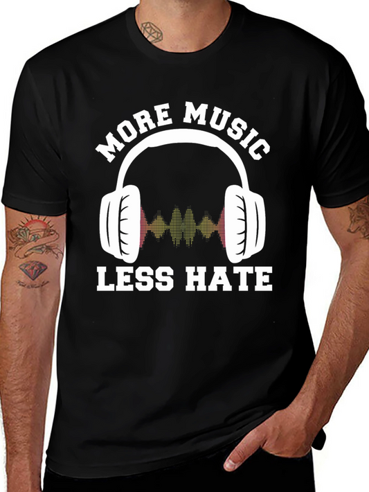More Music Less Hate Graphic Tee
