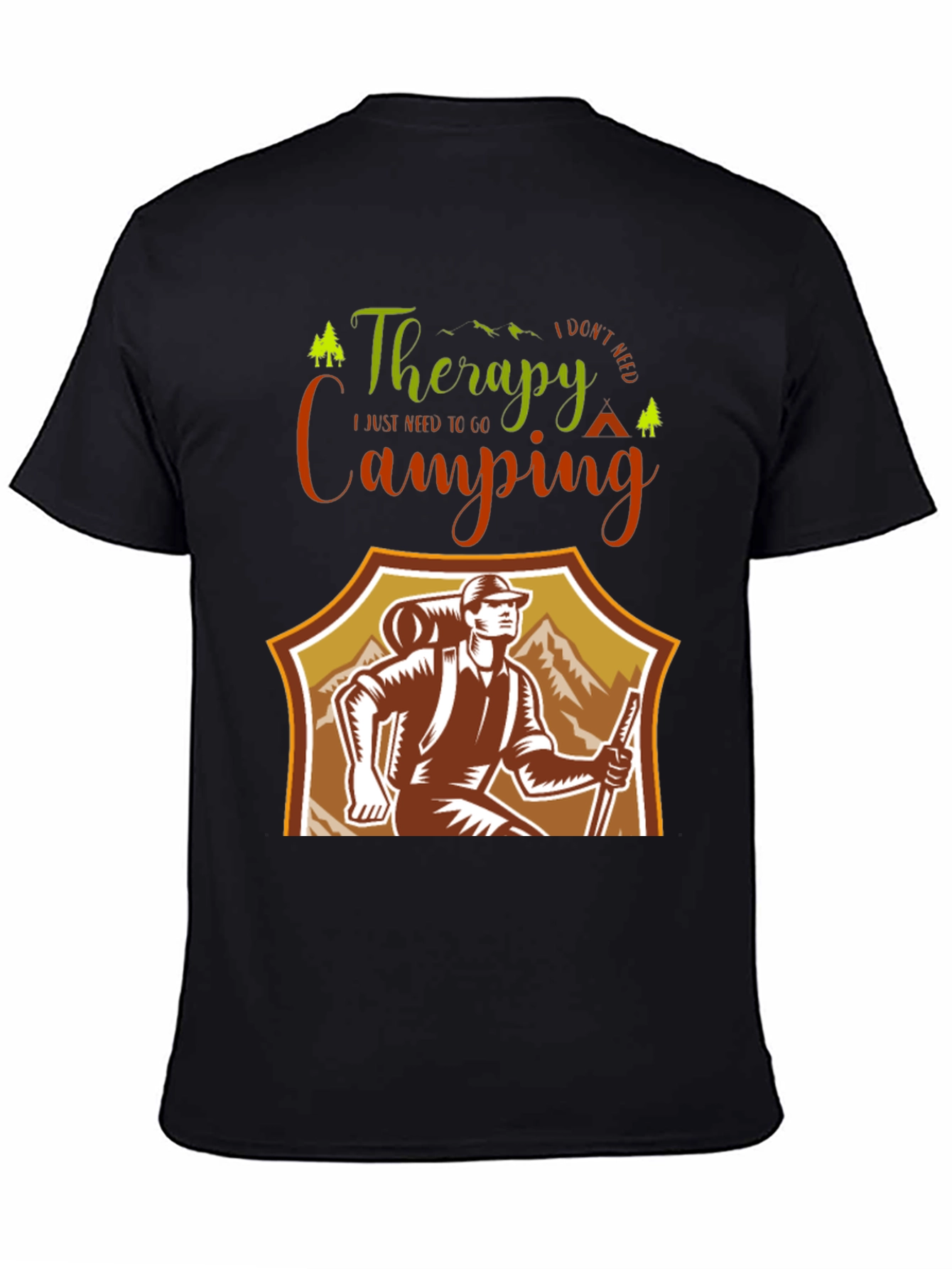 Camping Therapy T-Shirt: Outdoor Adventure Tee