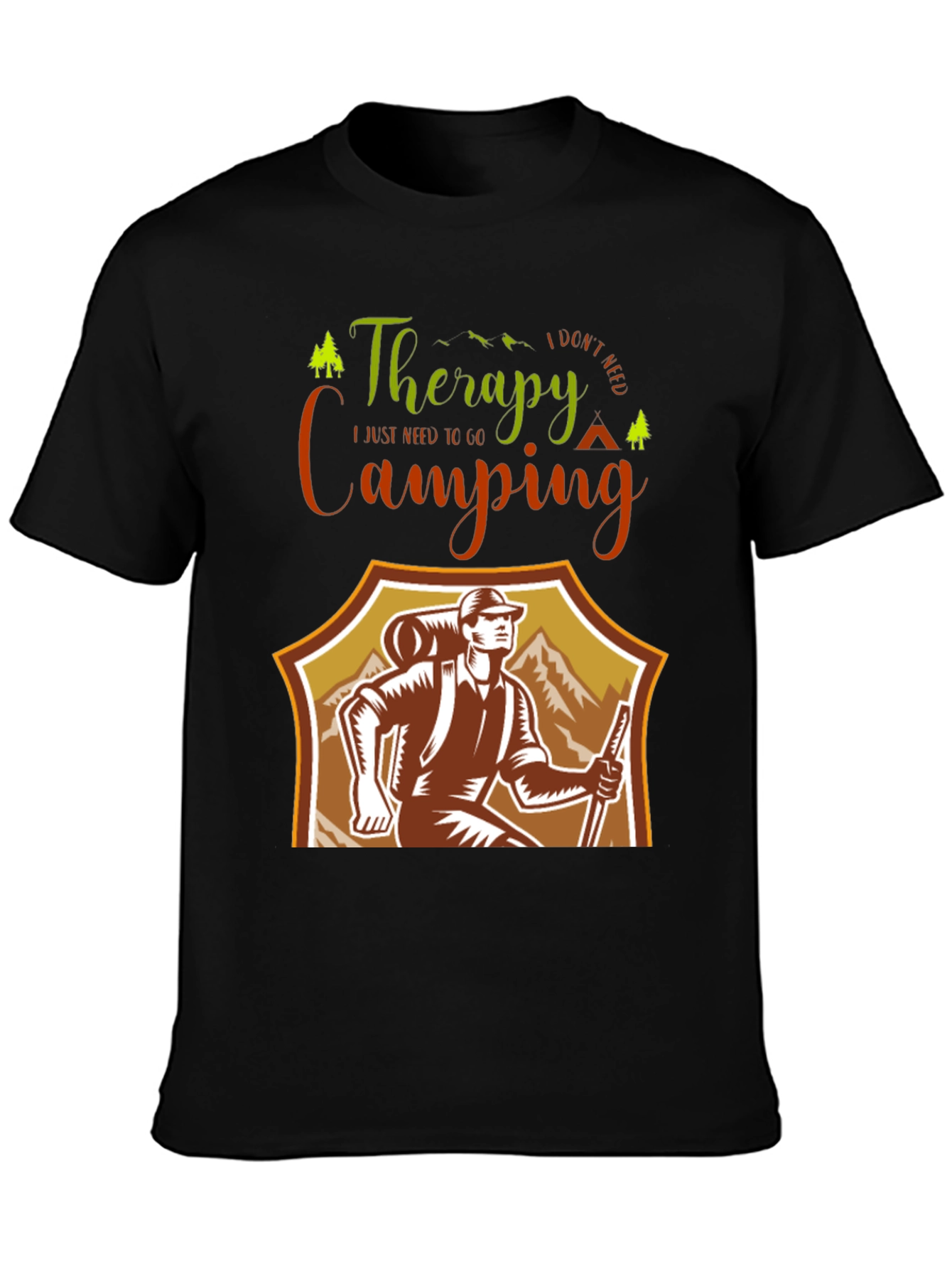 Camping Therapy T-Shirt: Outdoor Adventure Tee