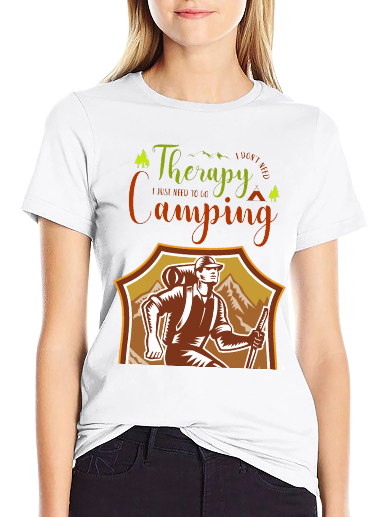 Camping Therapy T-Shirt: Outdoor Adventure Tee