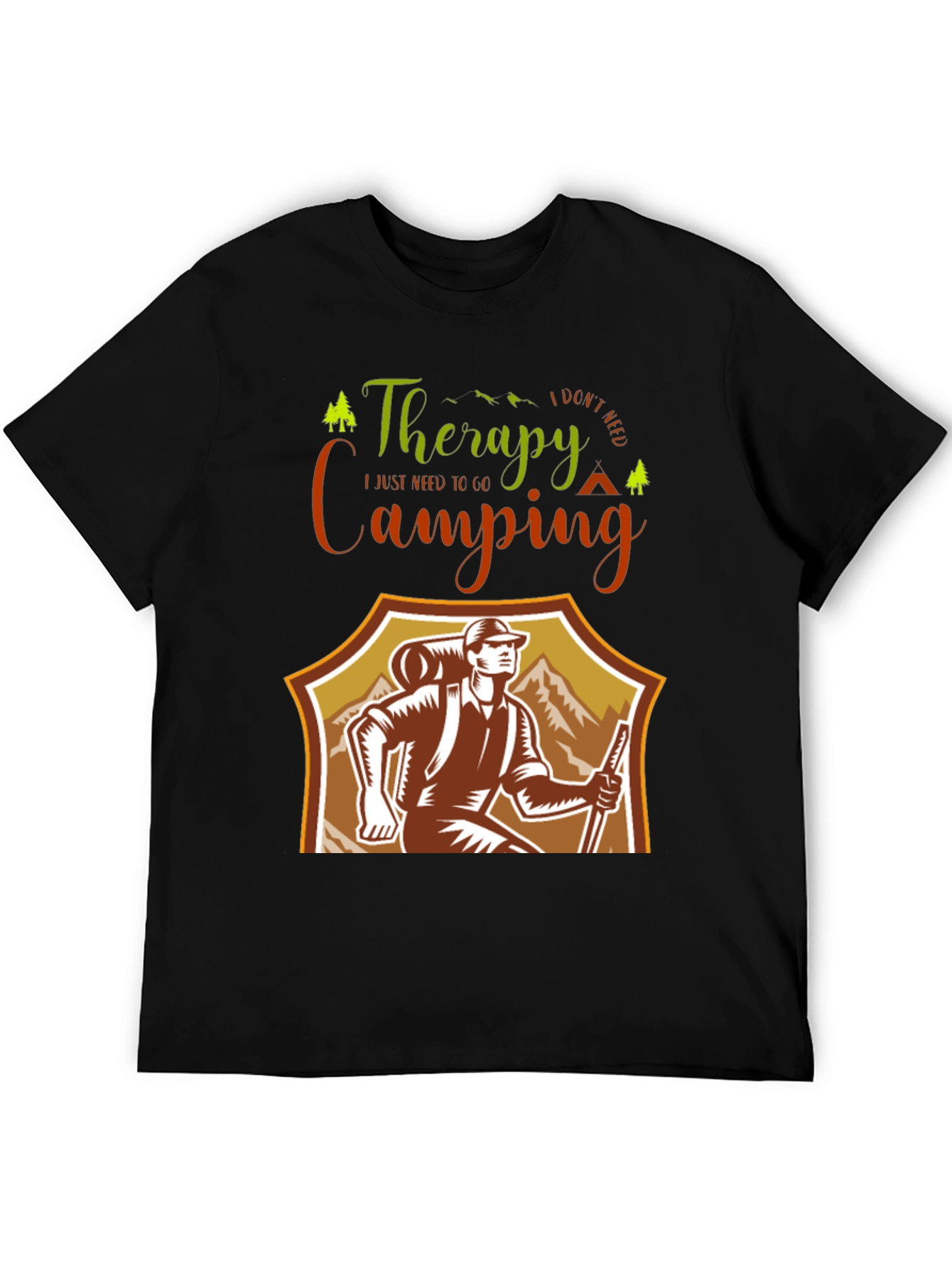 Camping Therapy T-Shirt: Outdoor Adventure Tee