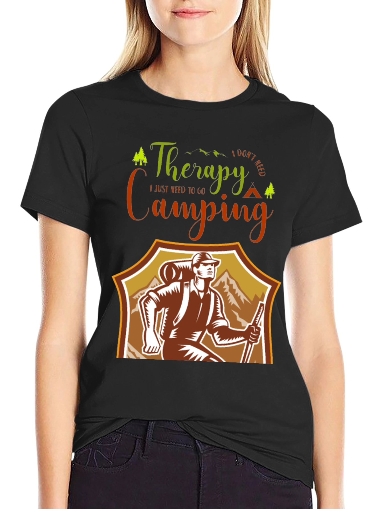 Camping Therapy T-Shirt: Outdoor Adventure Tee
