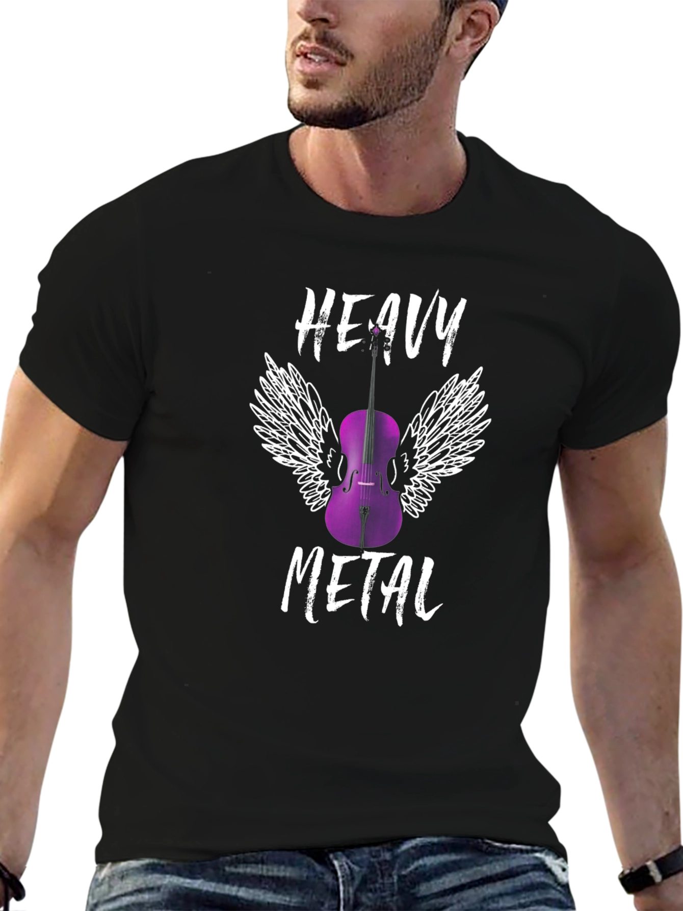 Heavy Metal Cello T-Shirt - Musician Gift