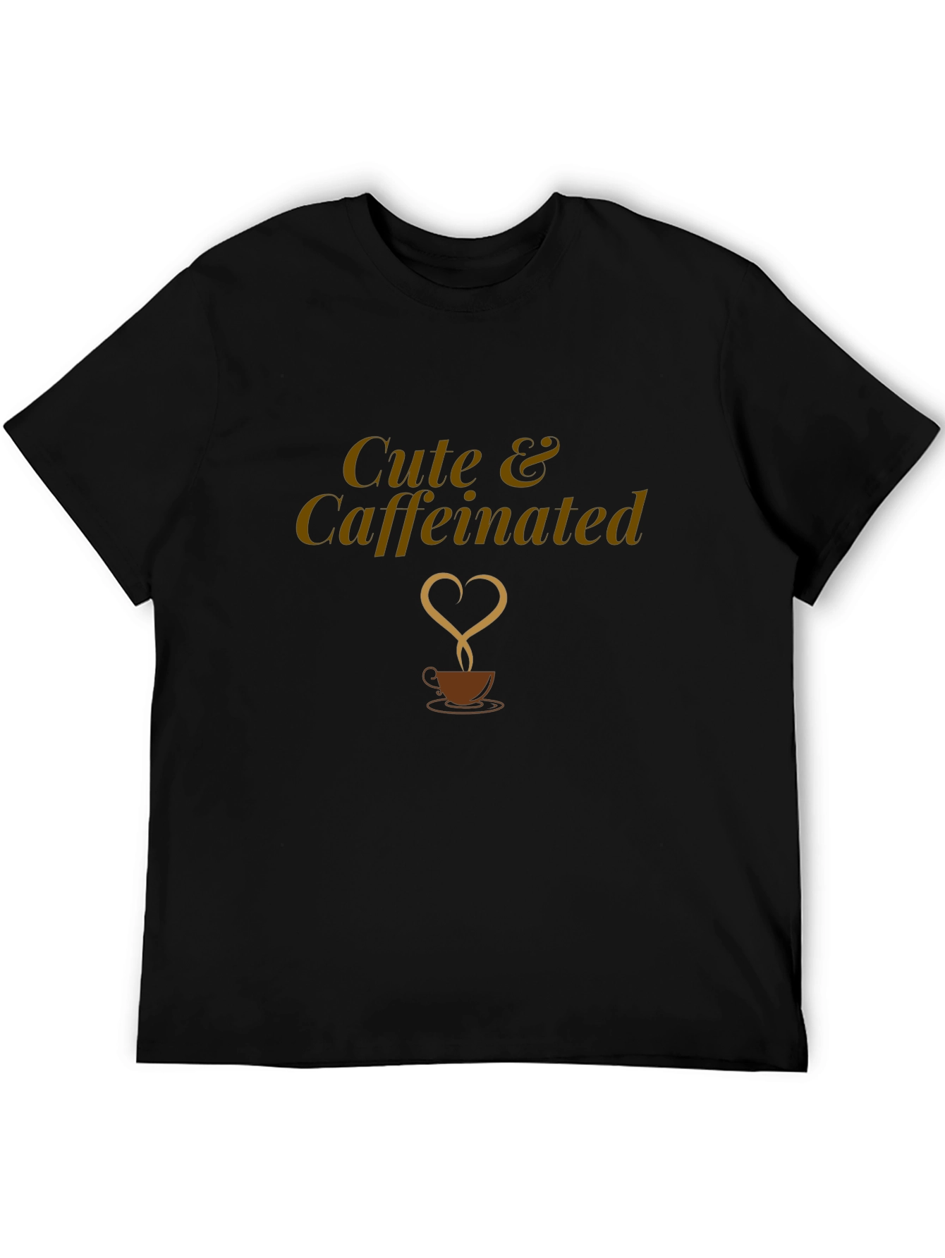 Cute & Caffeinated Black T-Shirt