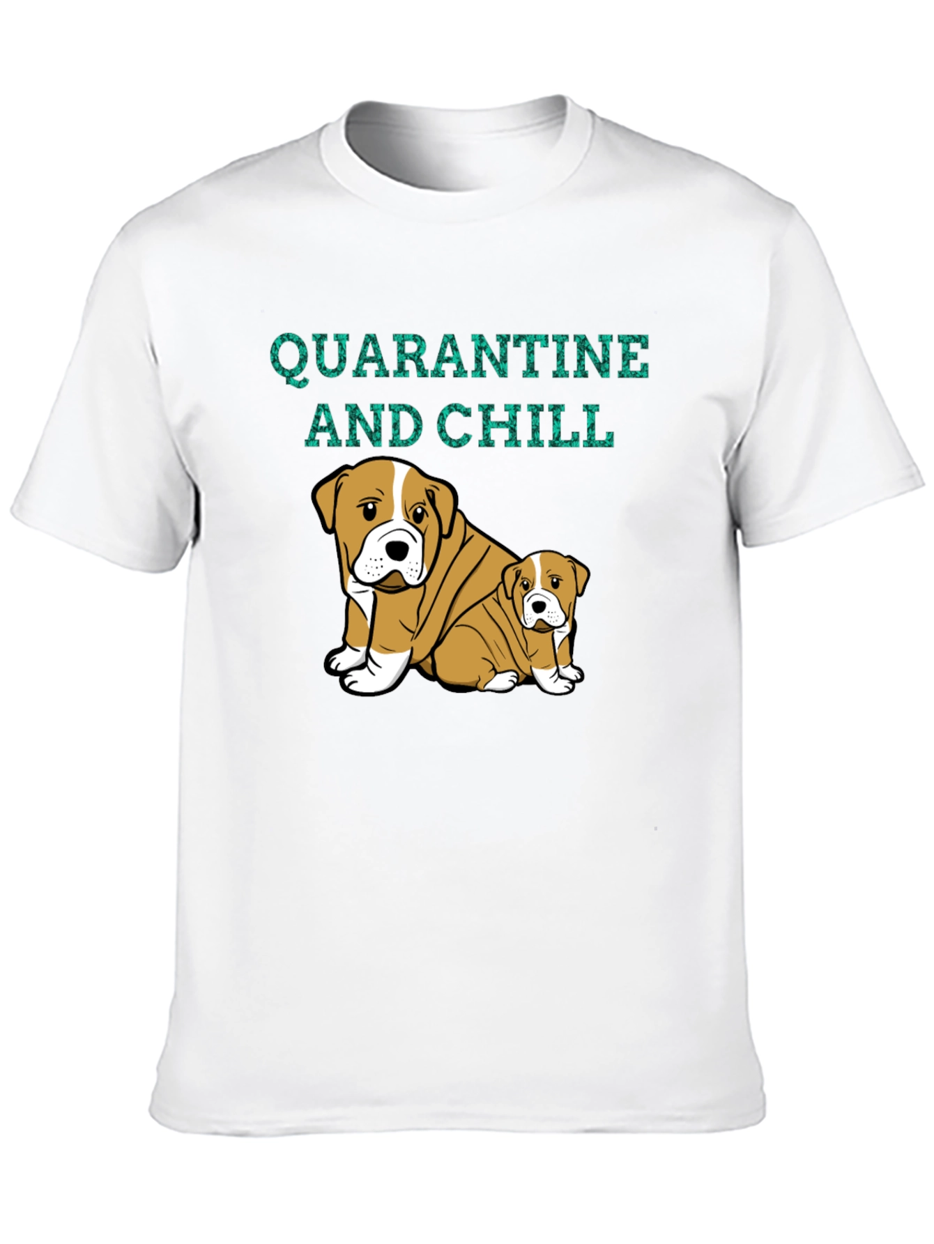 Quarantine and Chill Bulldog Graphic Tee