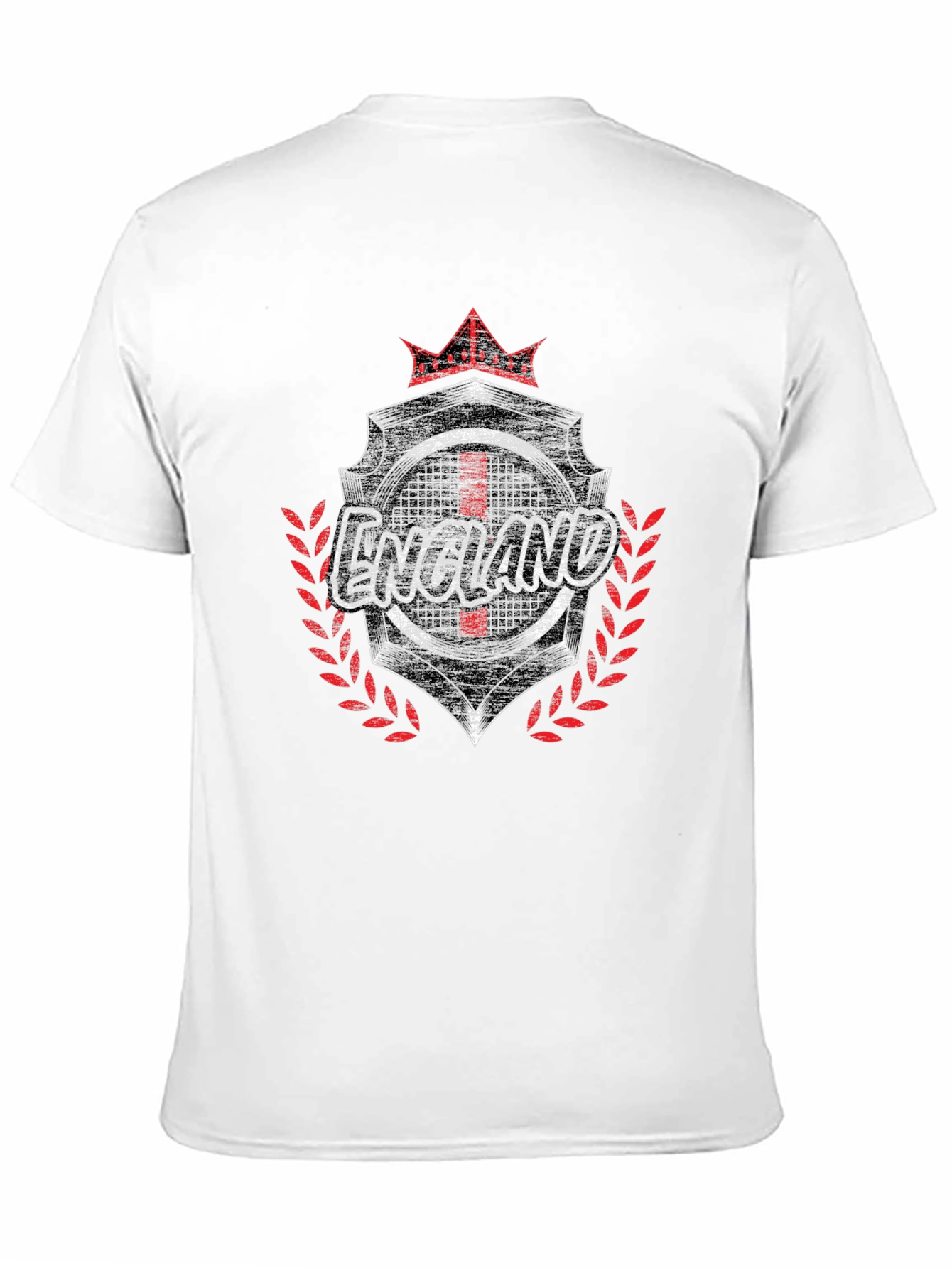 England Graphic Print Black T-Shirt
