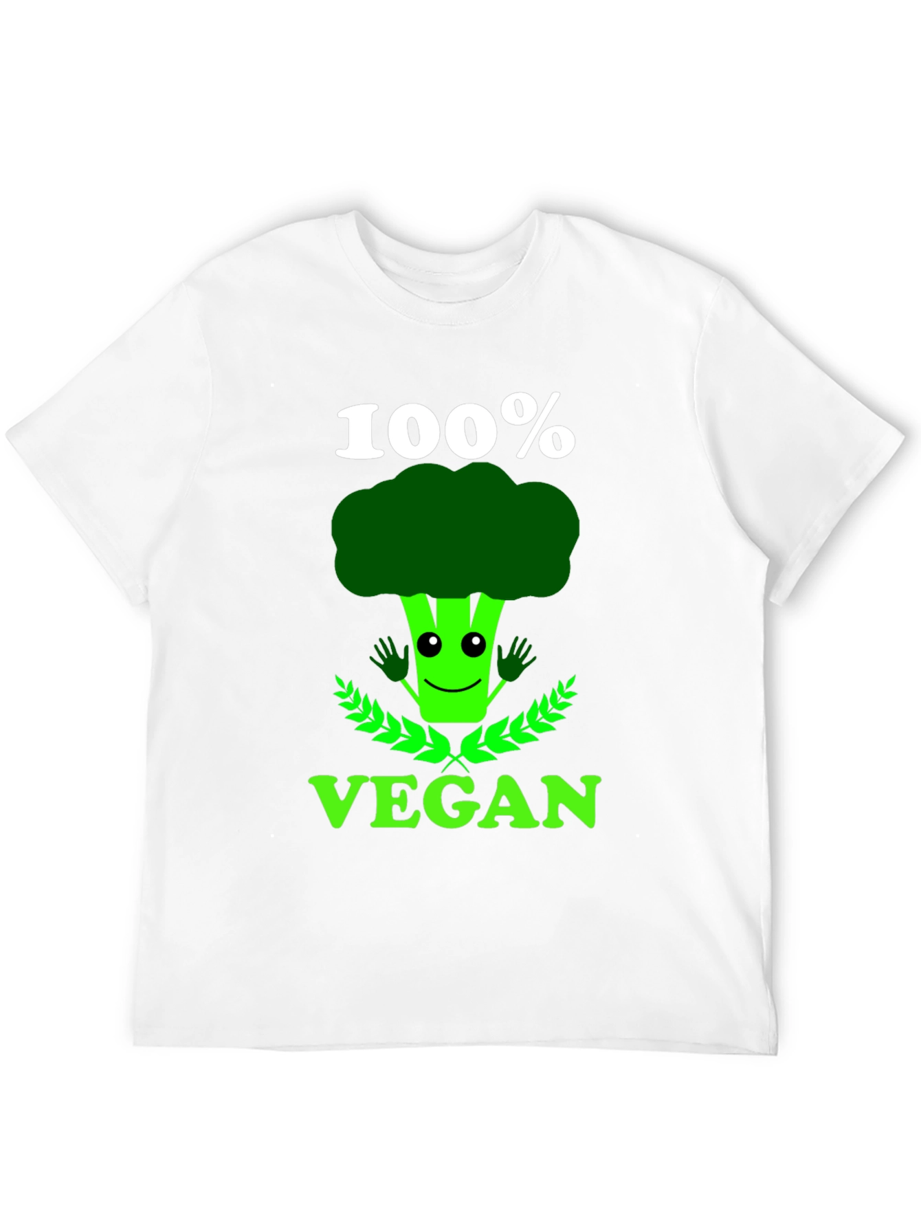 Vegan Broccoli T-Shirt: 100% Vegan Funny Tee