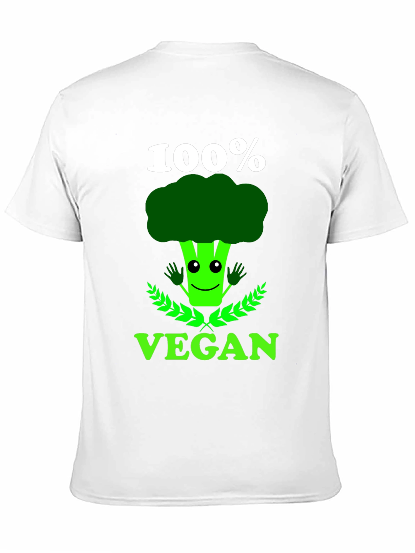 Vegan Broccoli T-Shirt: 100% Vegan Funny Tee