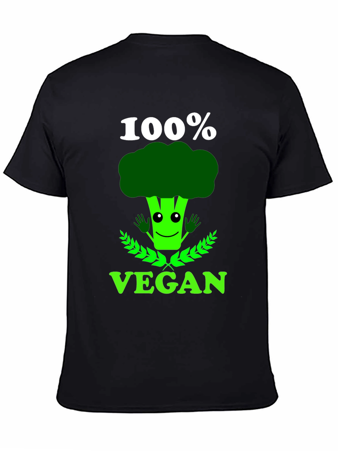 Vegan Broccoli T-Shirt: 100% Vegan Funny Tee
