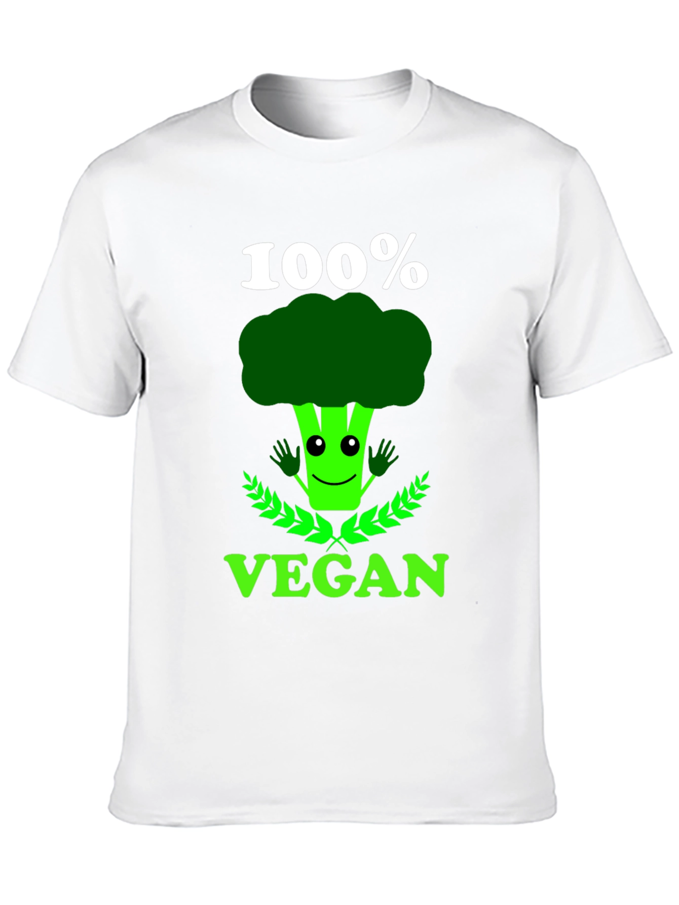 Vegan Broccoli T-Shirt: 100% Vegan Funny Tee