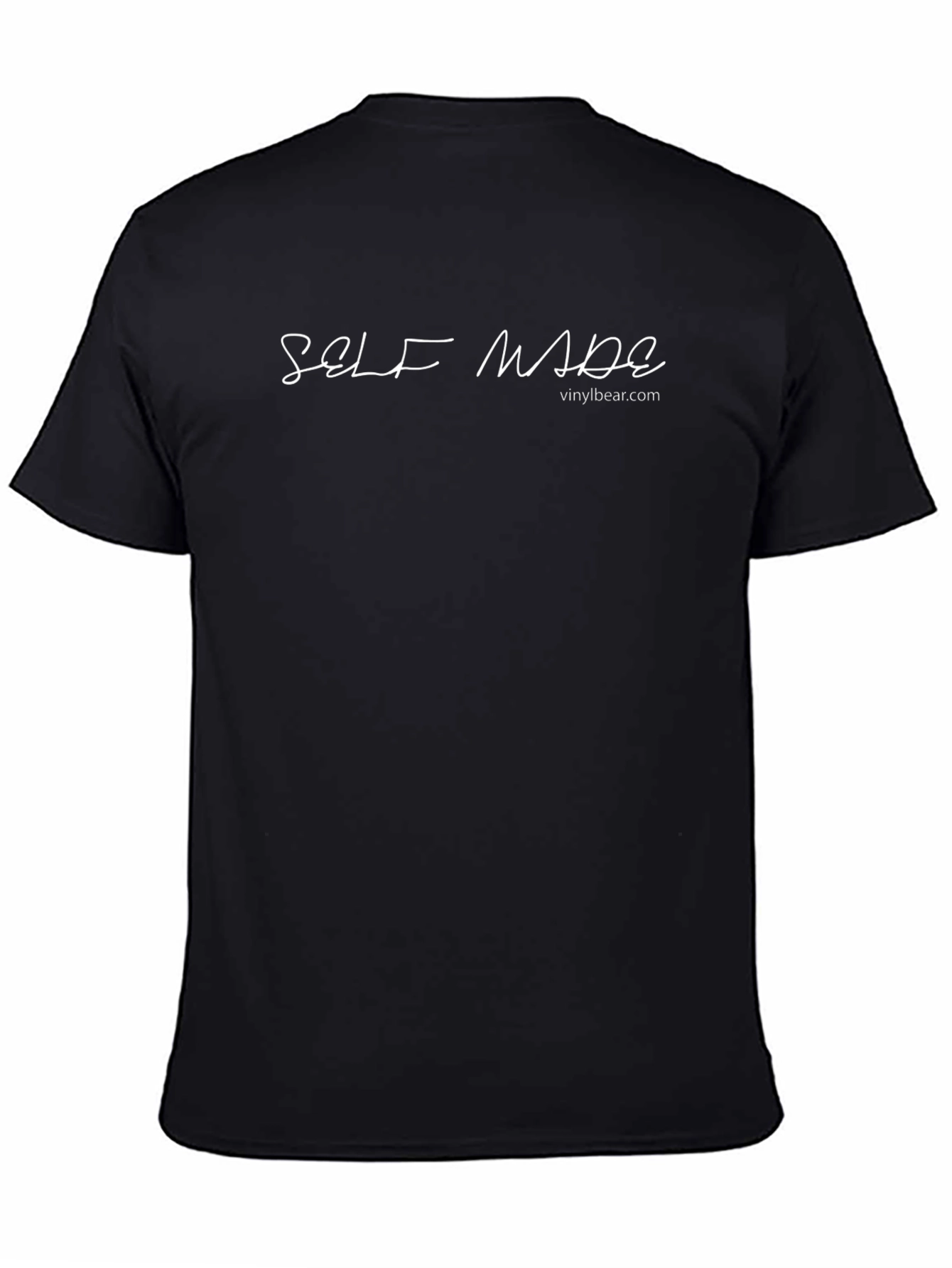 Self Made Graphic Tee - Vinylbear.com Black T-Shirt