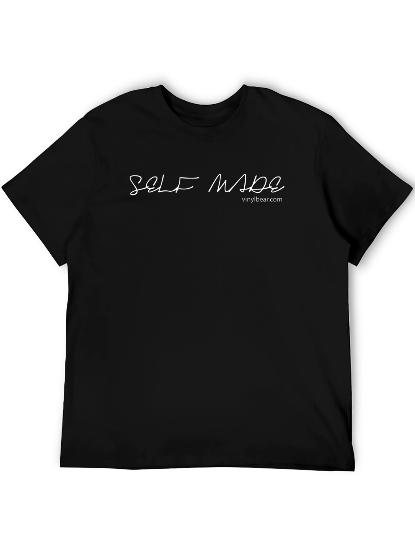 Self Made Graphic Tee - Vinylbear.com Black T-Shirt