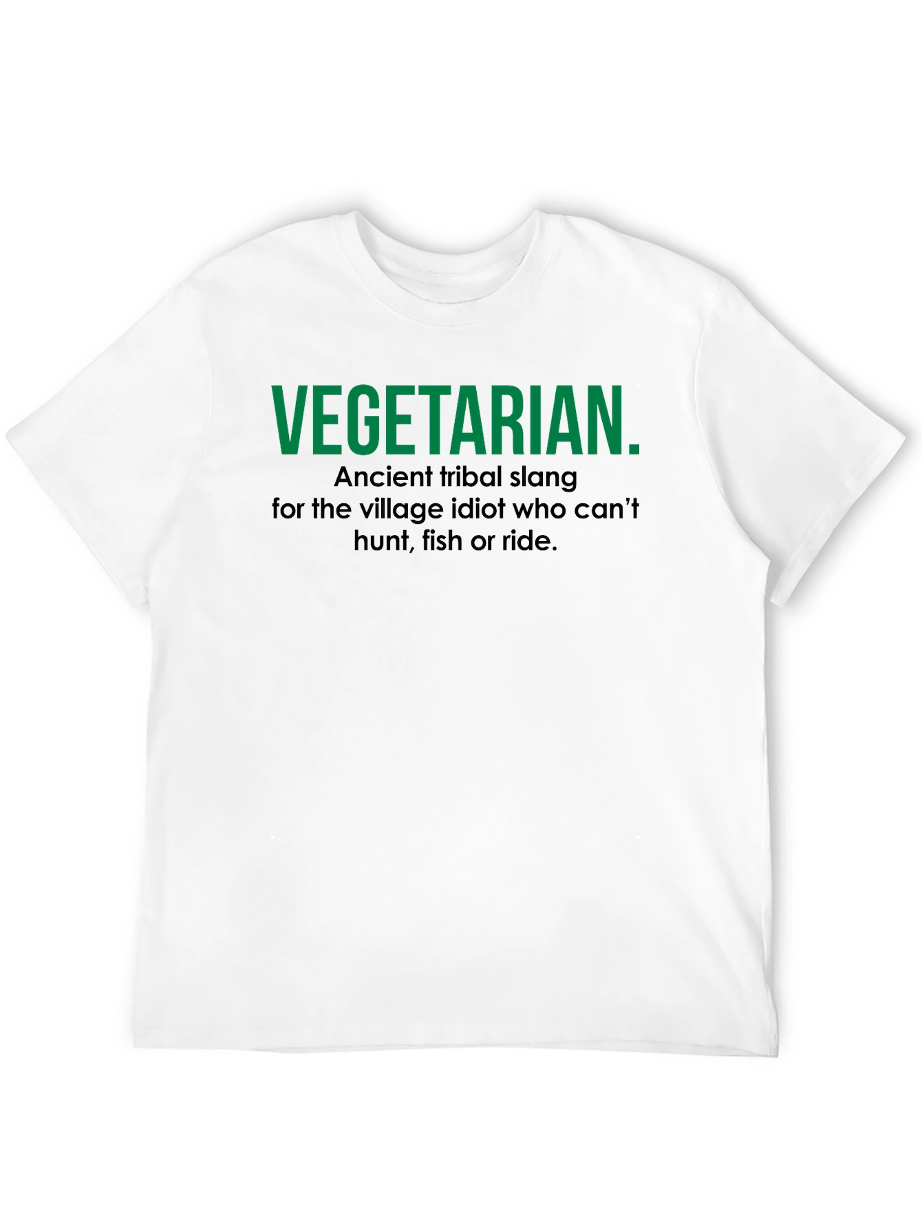 Vegetarian Slang T-Shirt - Humorous Sarcastic Tee