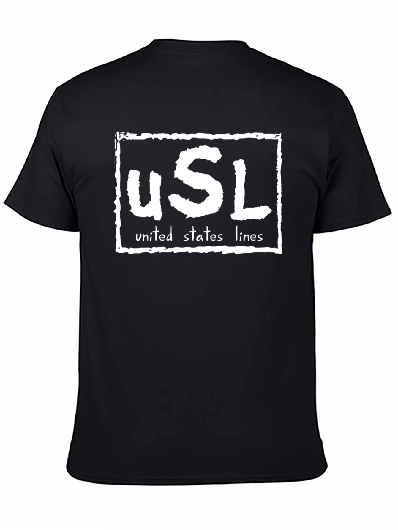 USL United States Lines Black T-Shirt