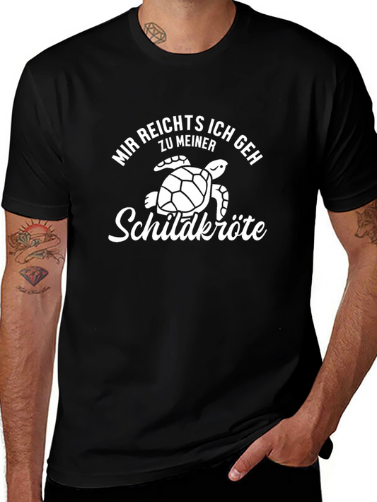 Funny Turtle T-Shirt - Mir reichts ich geh zu meiner Schildkröte
