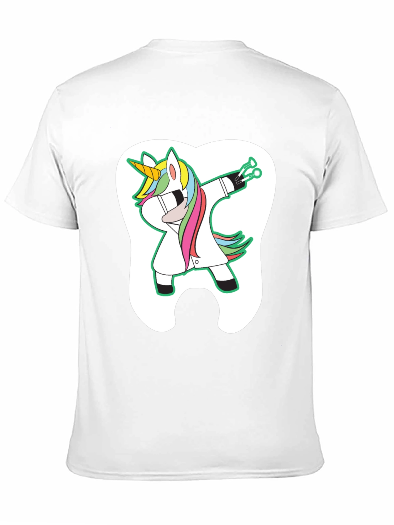 Unicorn Dentist Dabbing Graphic T-Shirt