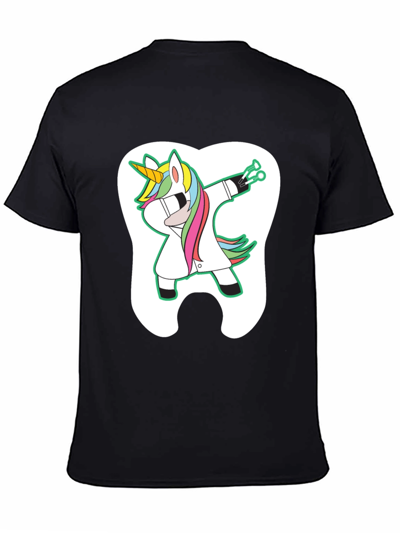 Unicorn Dentist Dabbing Graphic T-Shirt