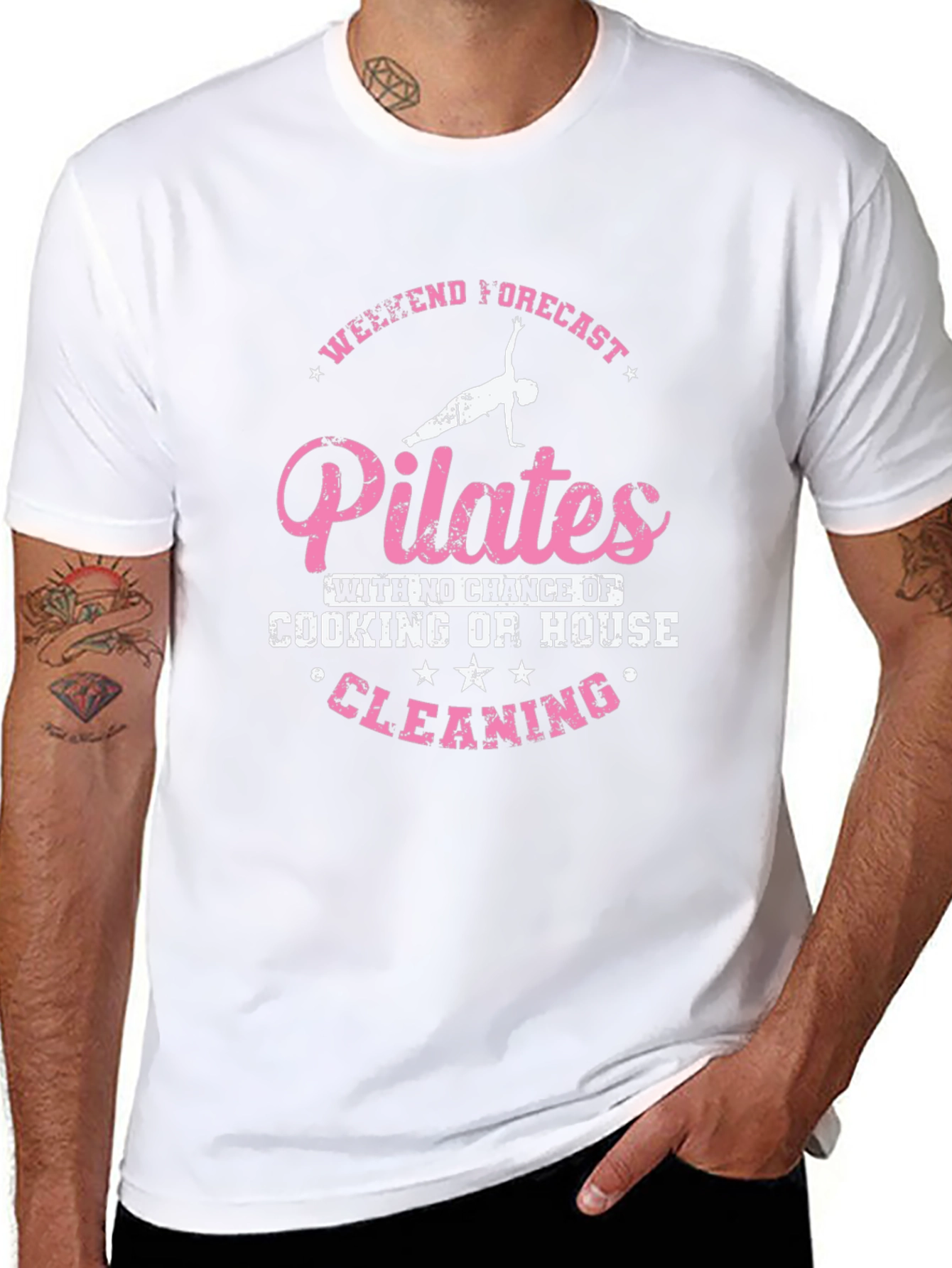 Pilates Weekend Forecast T-Shirt - No Cleaning!