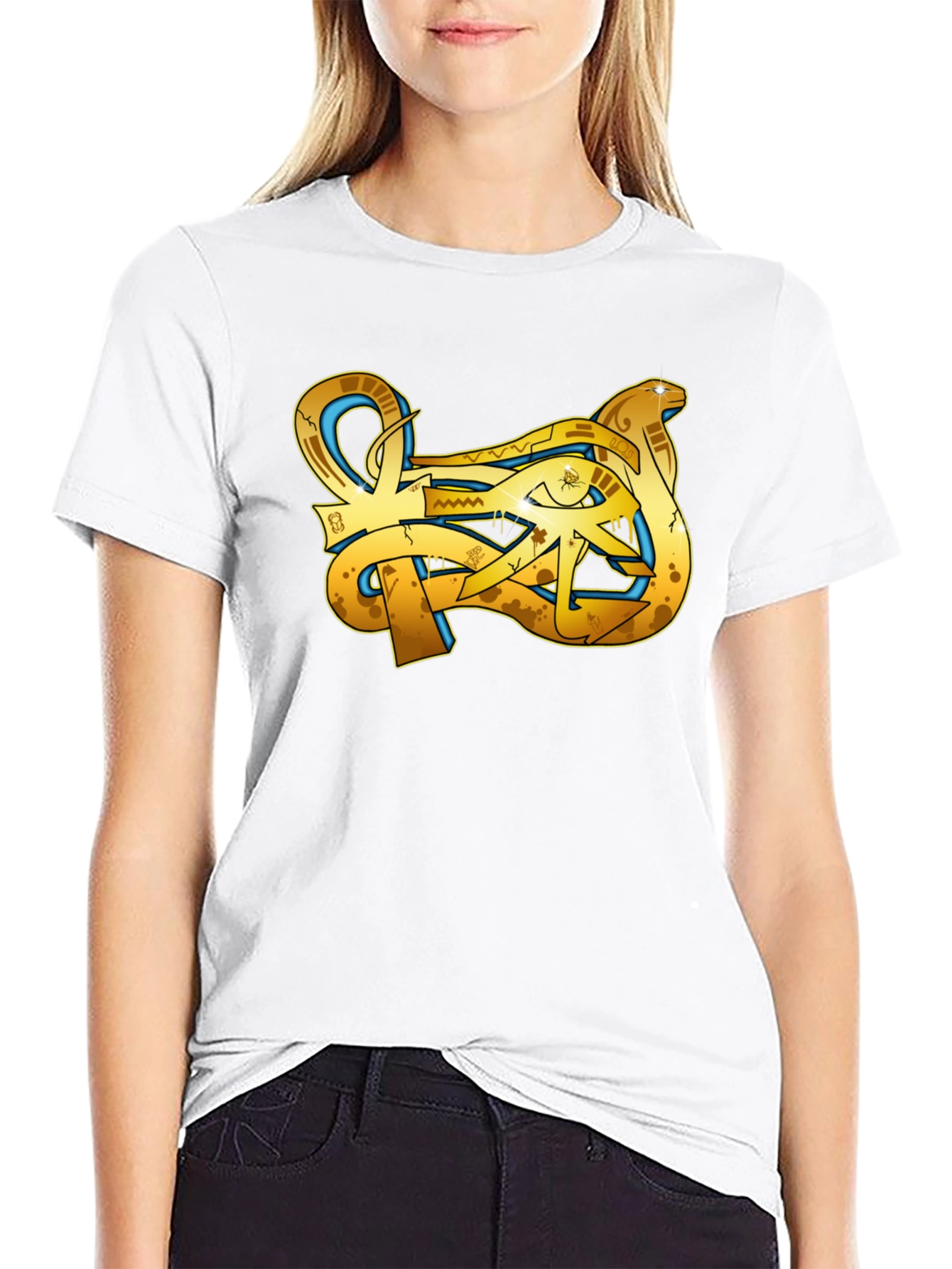 Graphic Tee - Egyptian Eye Design - Soft Cotton