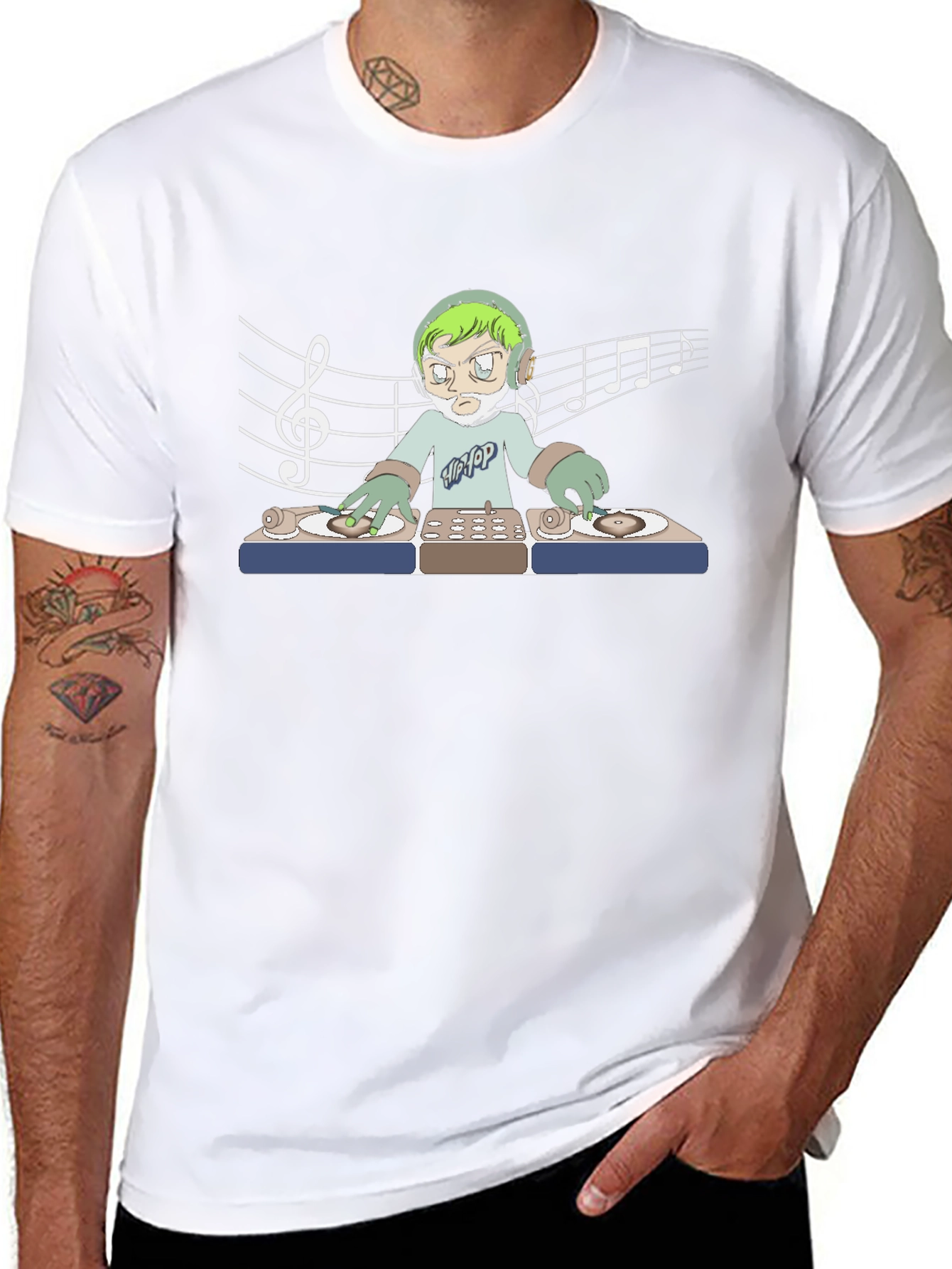 DJ Music Lover Black T-Shirt