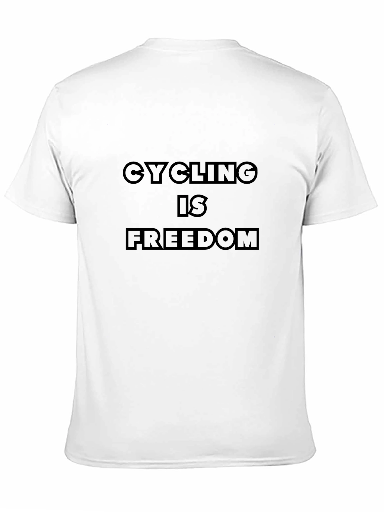 Cycling is Freedom T-Shirt - Black Graphic Tee