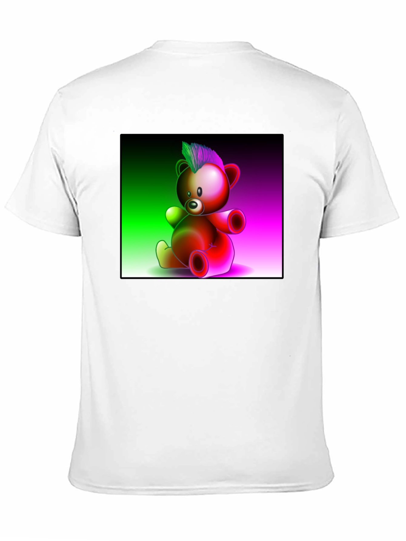 Neon Punk Teddy Bear Graphic Tee
