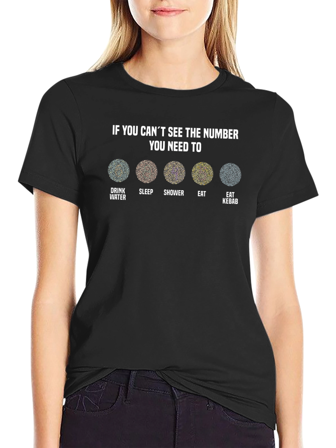 Humorous Cant See The Number T-Shirt