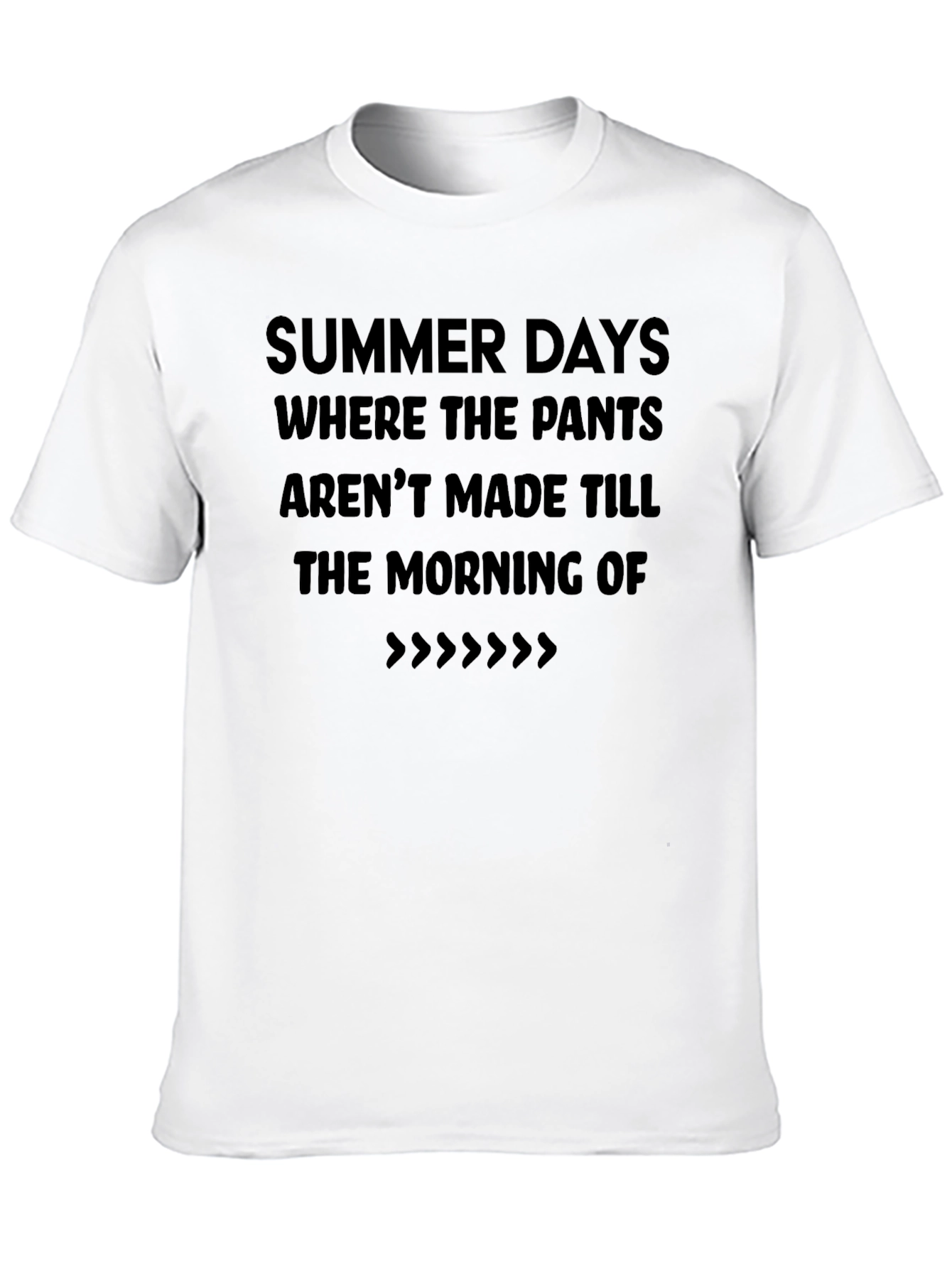 Summer Days T-Shirt - Casual Black Tee