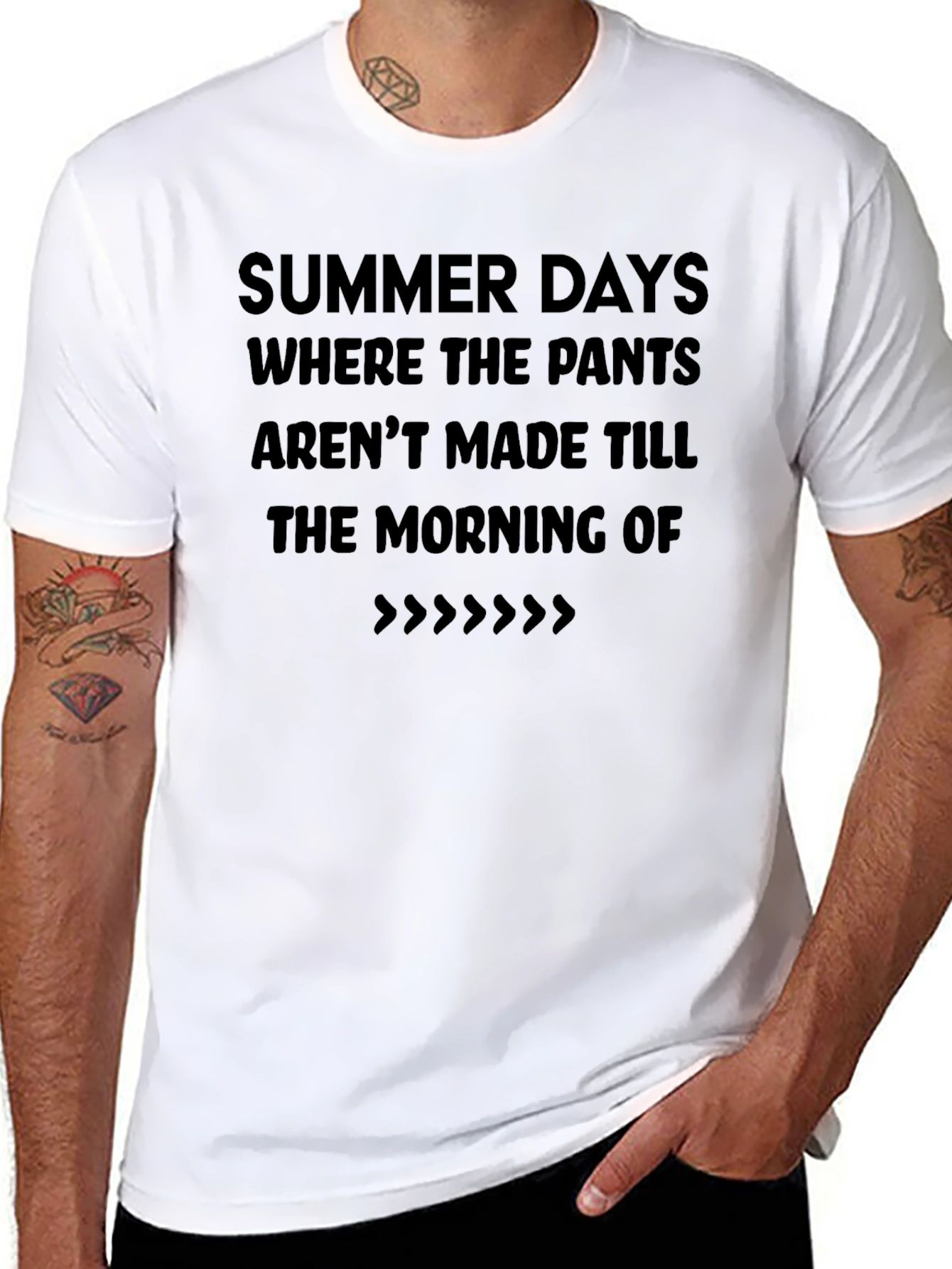 Summer Days T-Shirt - Casual Black Tee
