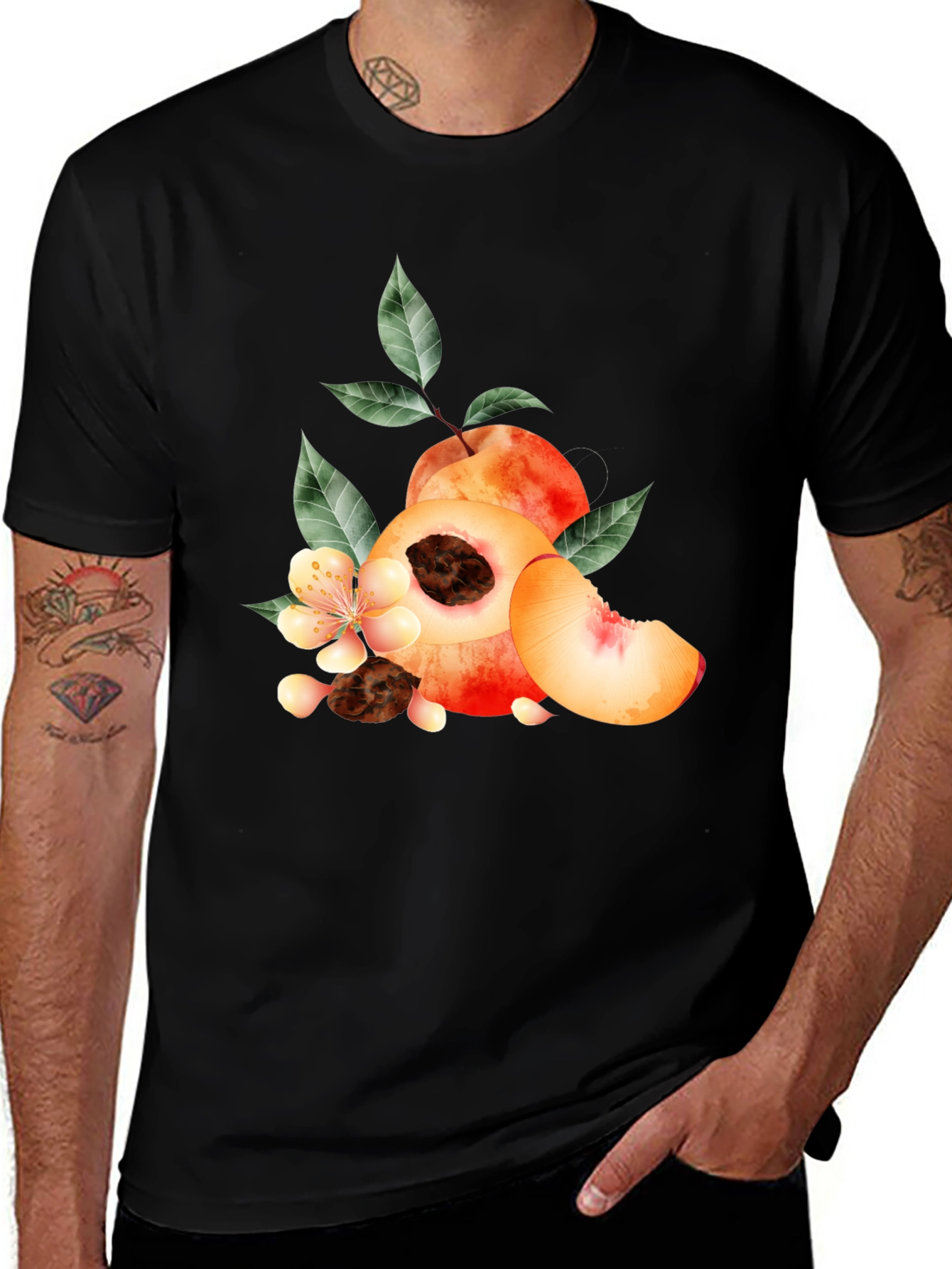 Peach Graphic T-Shirt