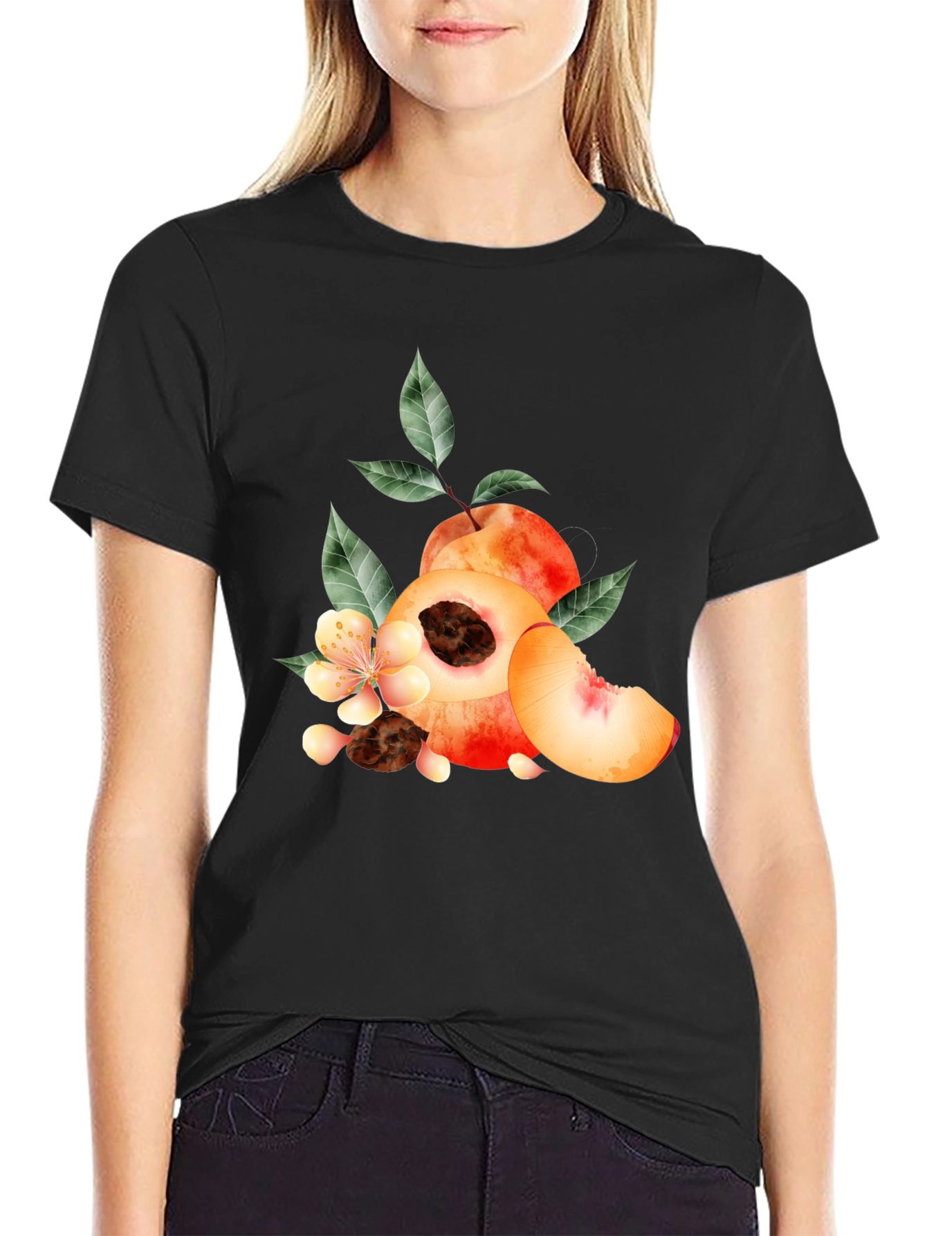 Peach Graphic T-Shirt