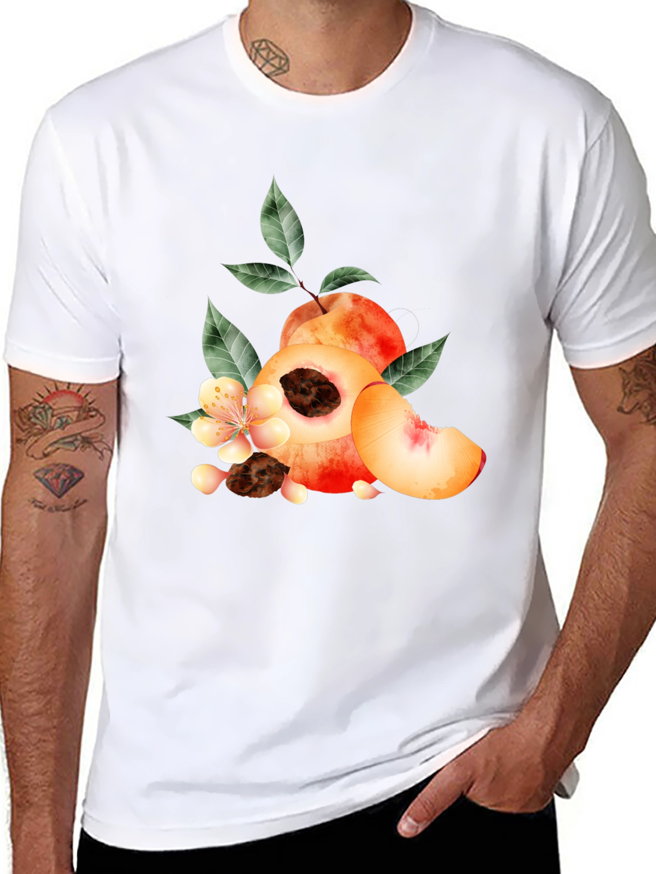 Peach Graphic T-Shirt