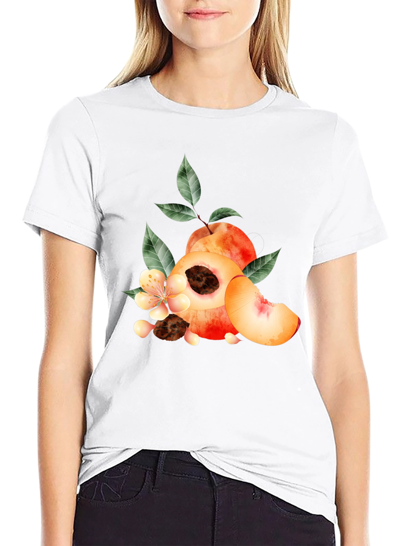 Peach Graphic T-Shirt