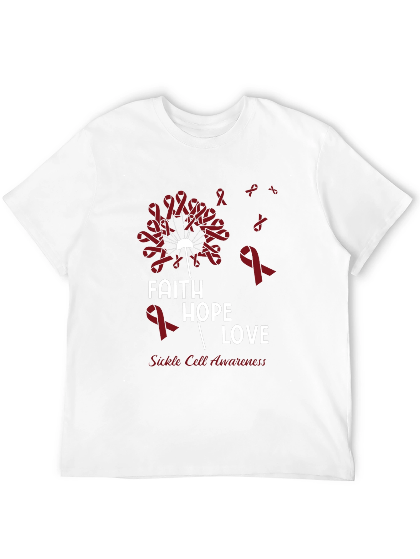 Faith Hope Love Sickle Cell Awareness T-Shirt