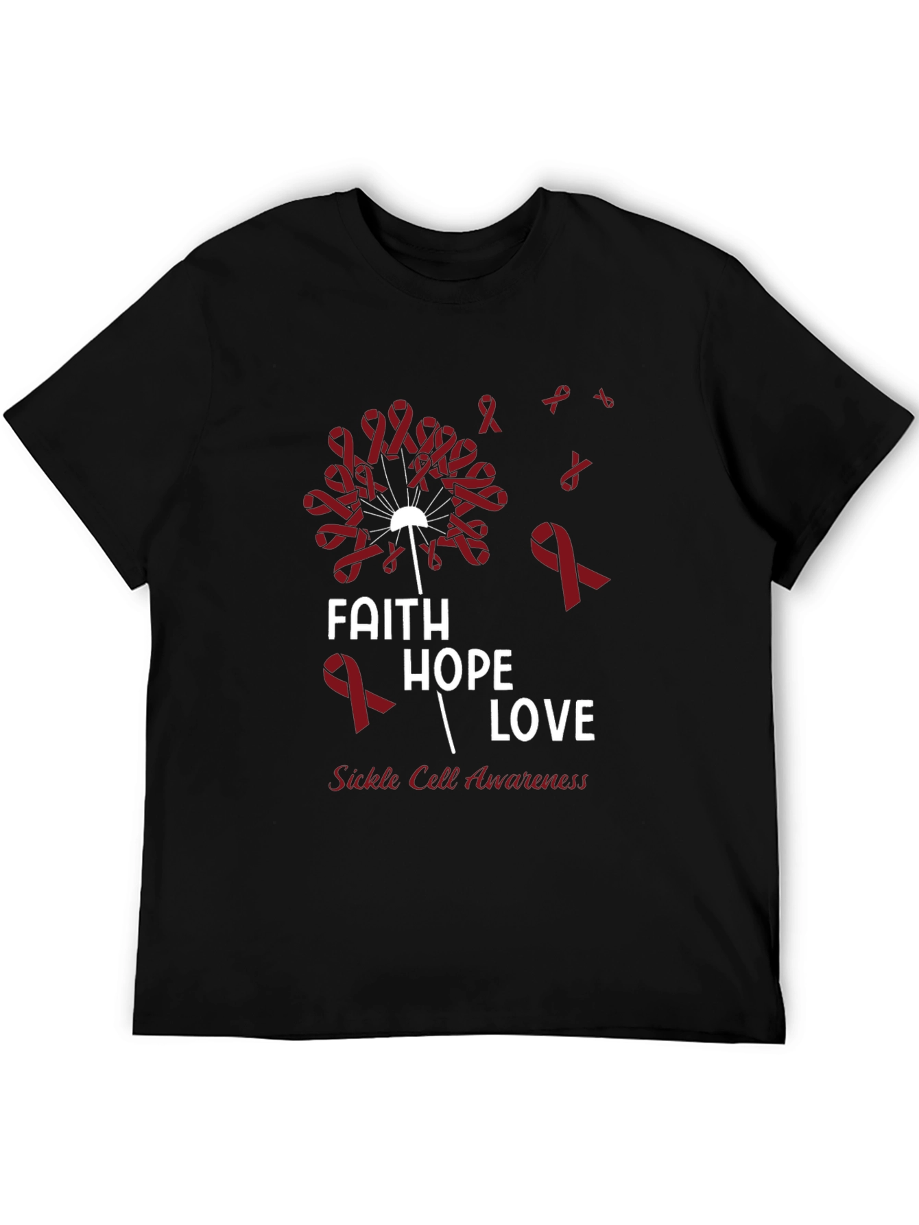 Faith Hope Love Sickle Cell Awareness T-Shirt