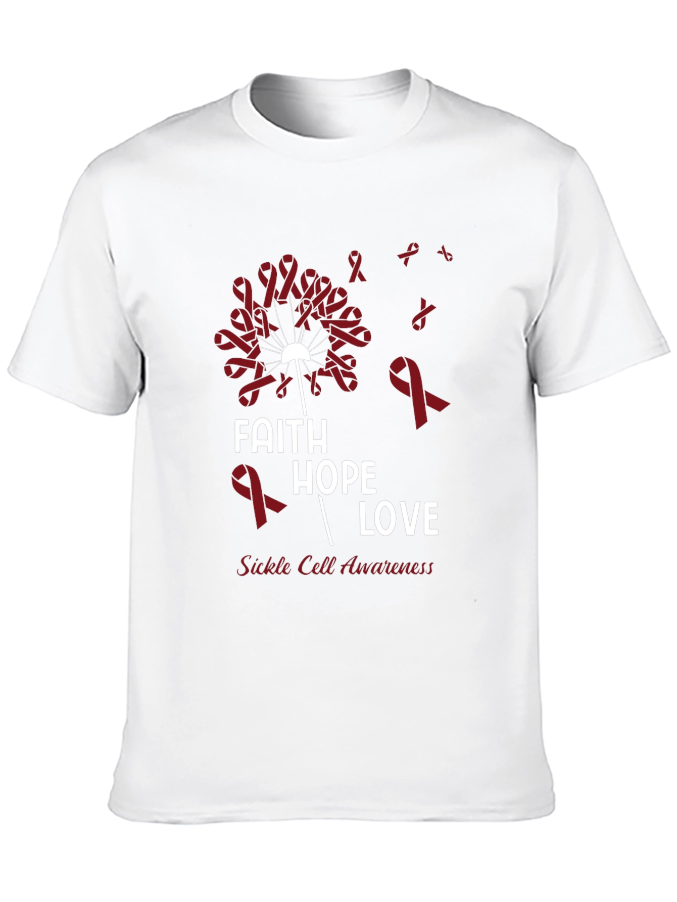 Faith Hope Love Sickle Cell Awareness T-Shirt