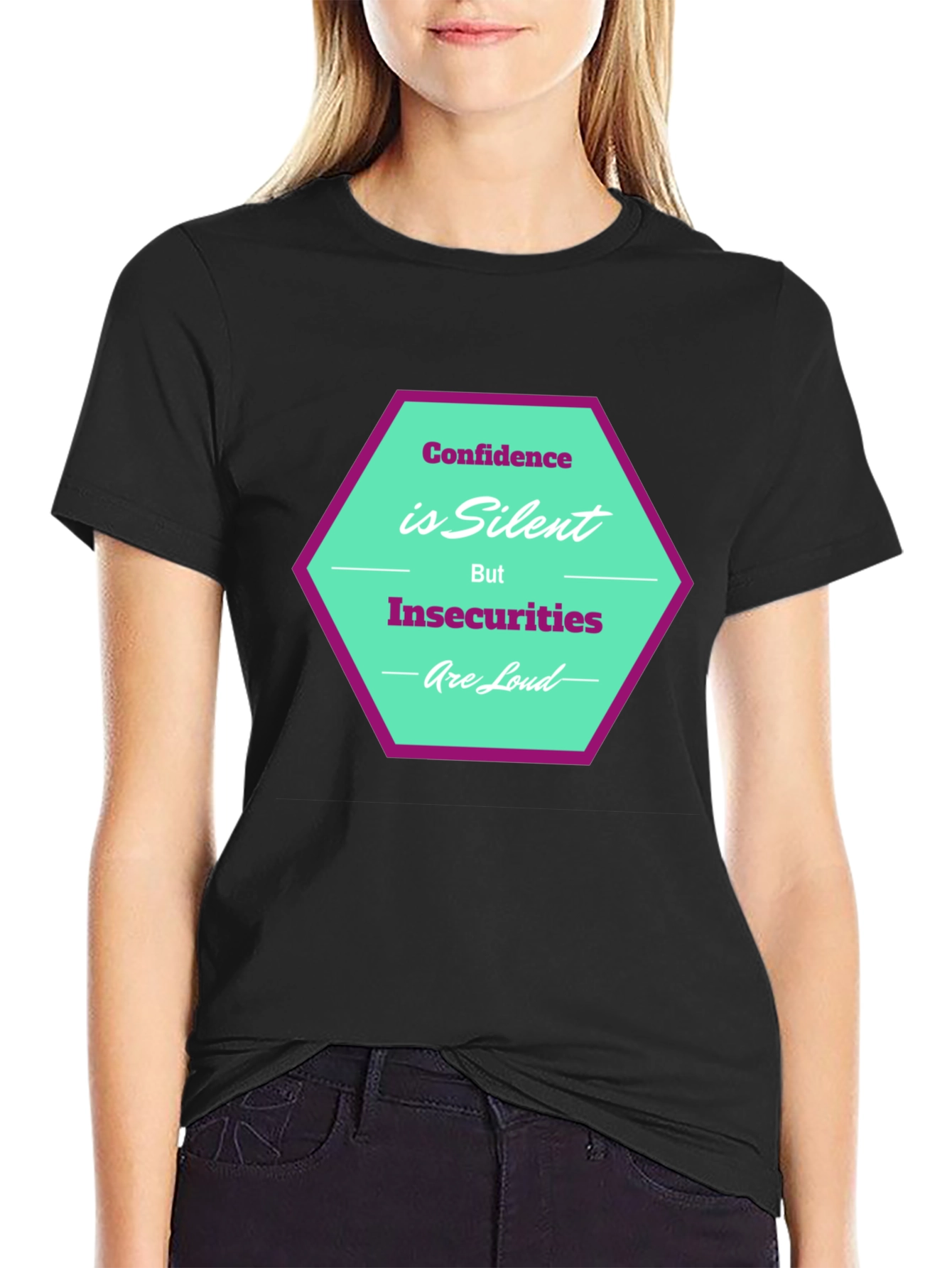 Confidence is Silent T-Shirt - Stylish Graphic Tee