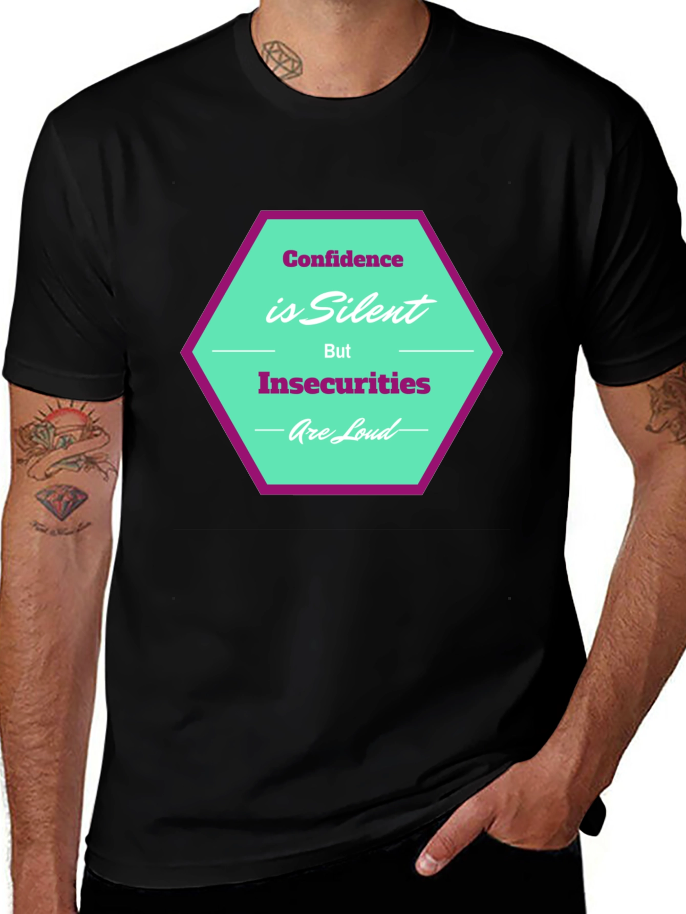 Confidence is Silent T-Shirt - Stylish Graphic Tee