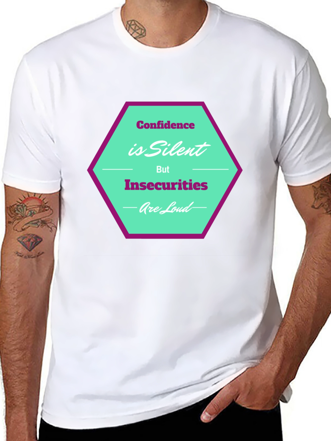 Confidence is Silent T-Shirt - Stylish Graphic Tee
