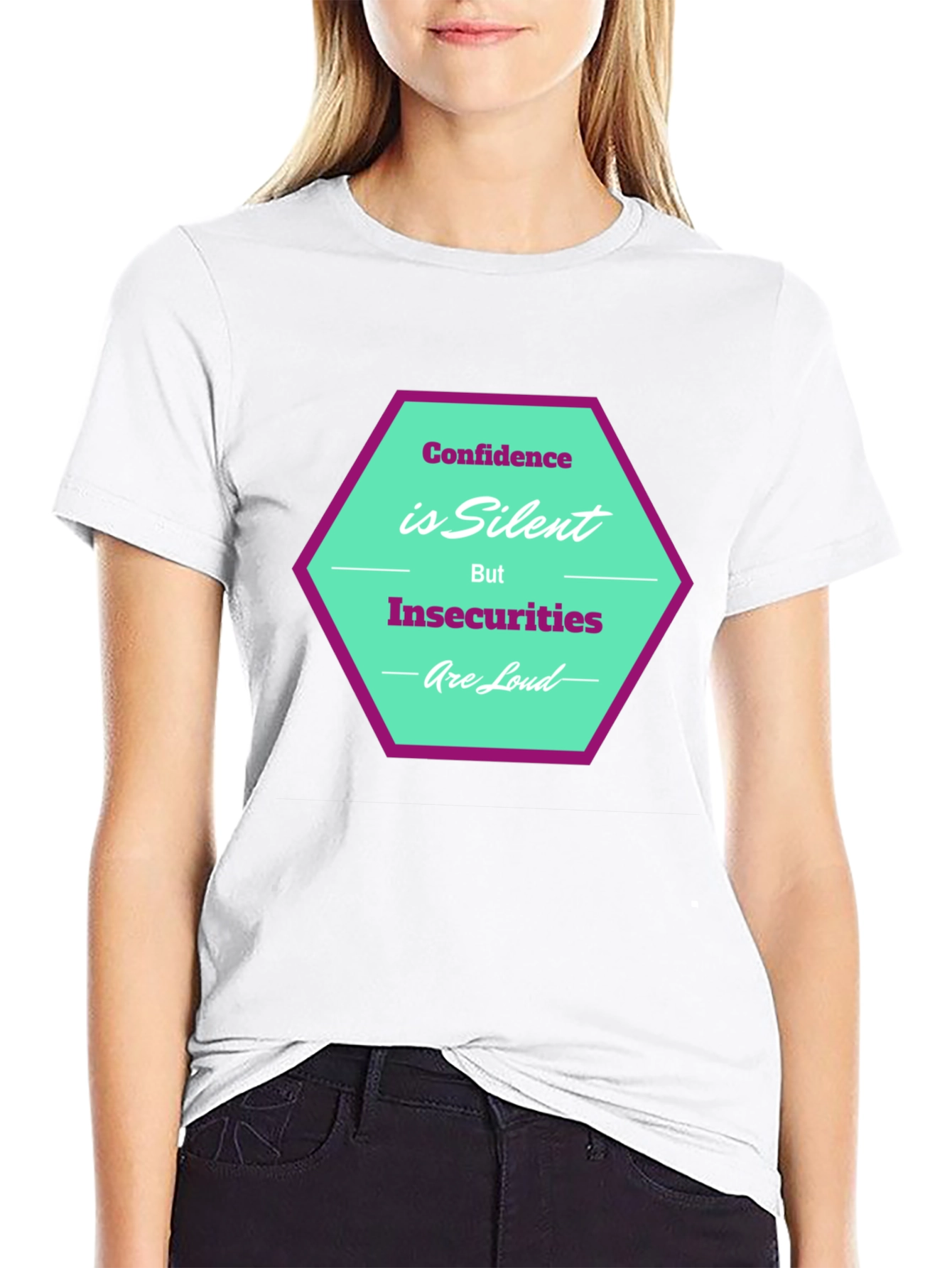 Confidence is Silent T-Shirt - Stylish Graphic Tee