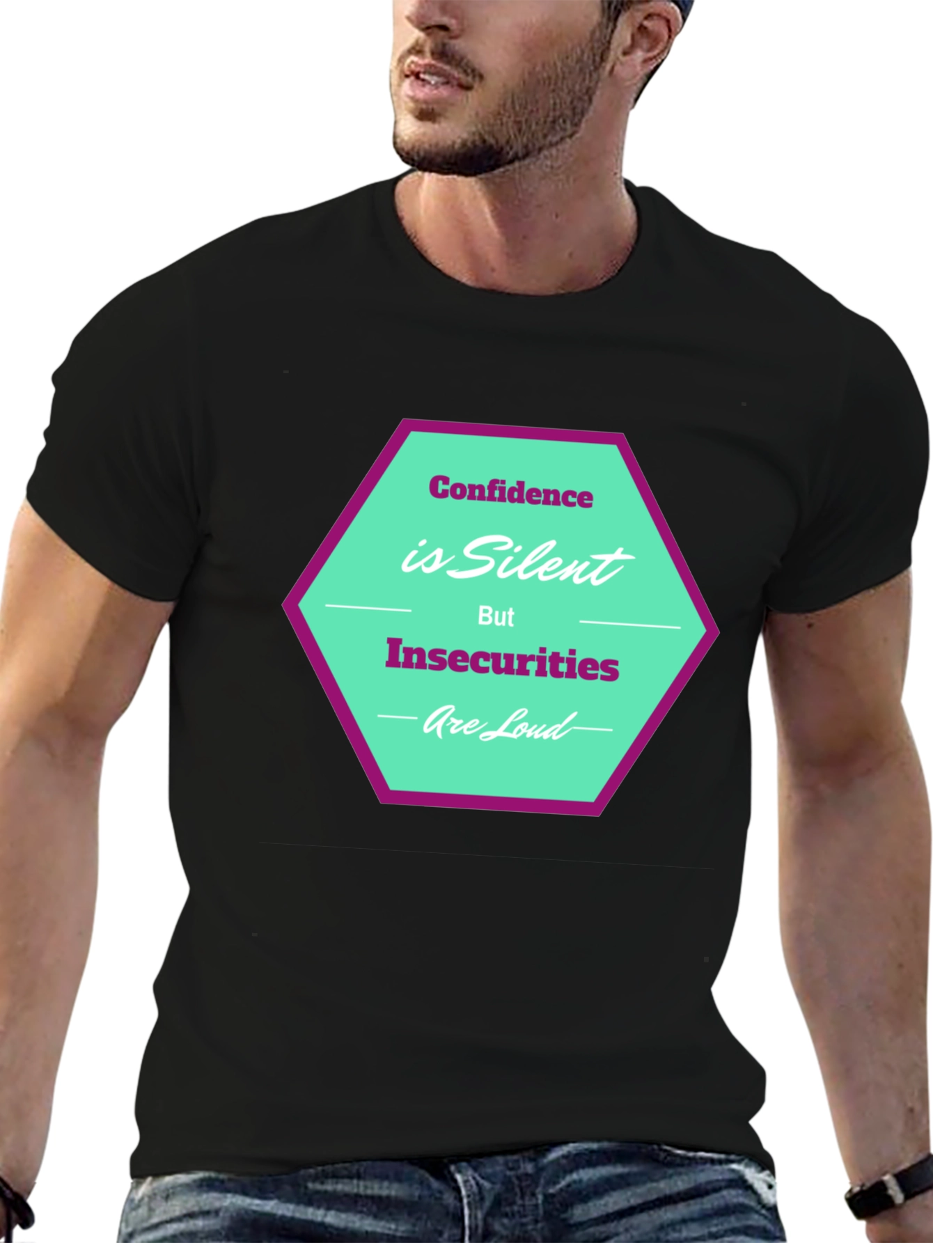Confidence is Silent T-Shirt - Stylish Graphic Tee
