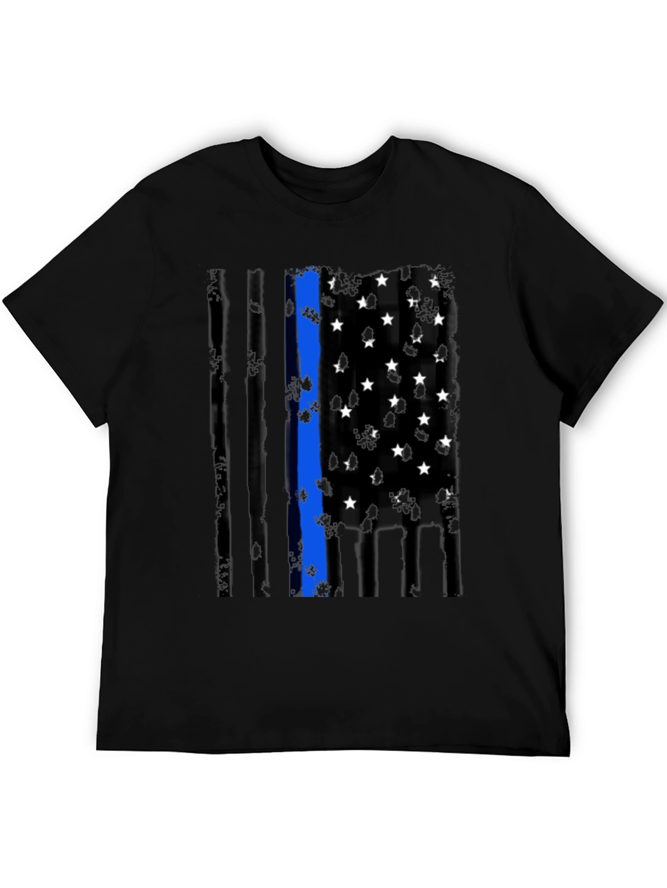 Thin Blue Line Flag Graphic Tee