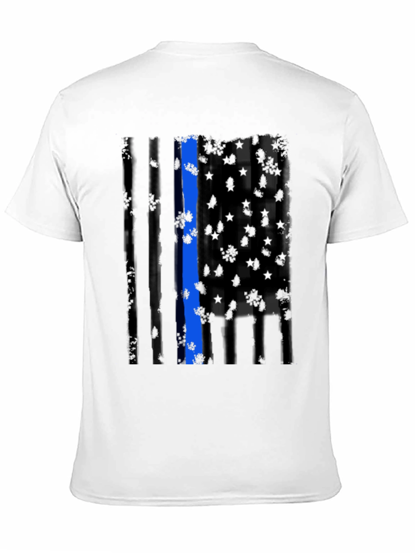 Thin Blue Line Flag Graphic Tee