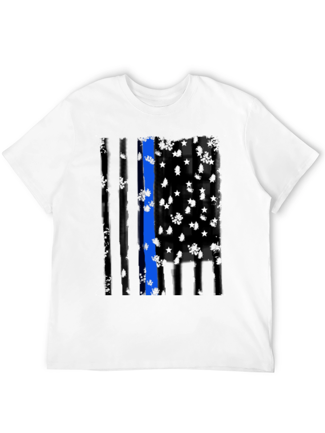 Thin Blue Line Flag Graphic Tee
