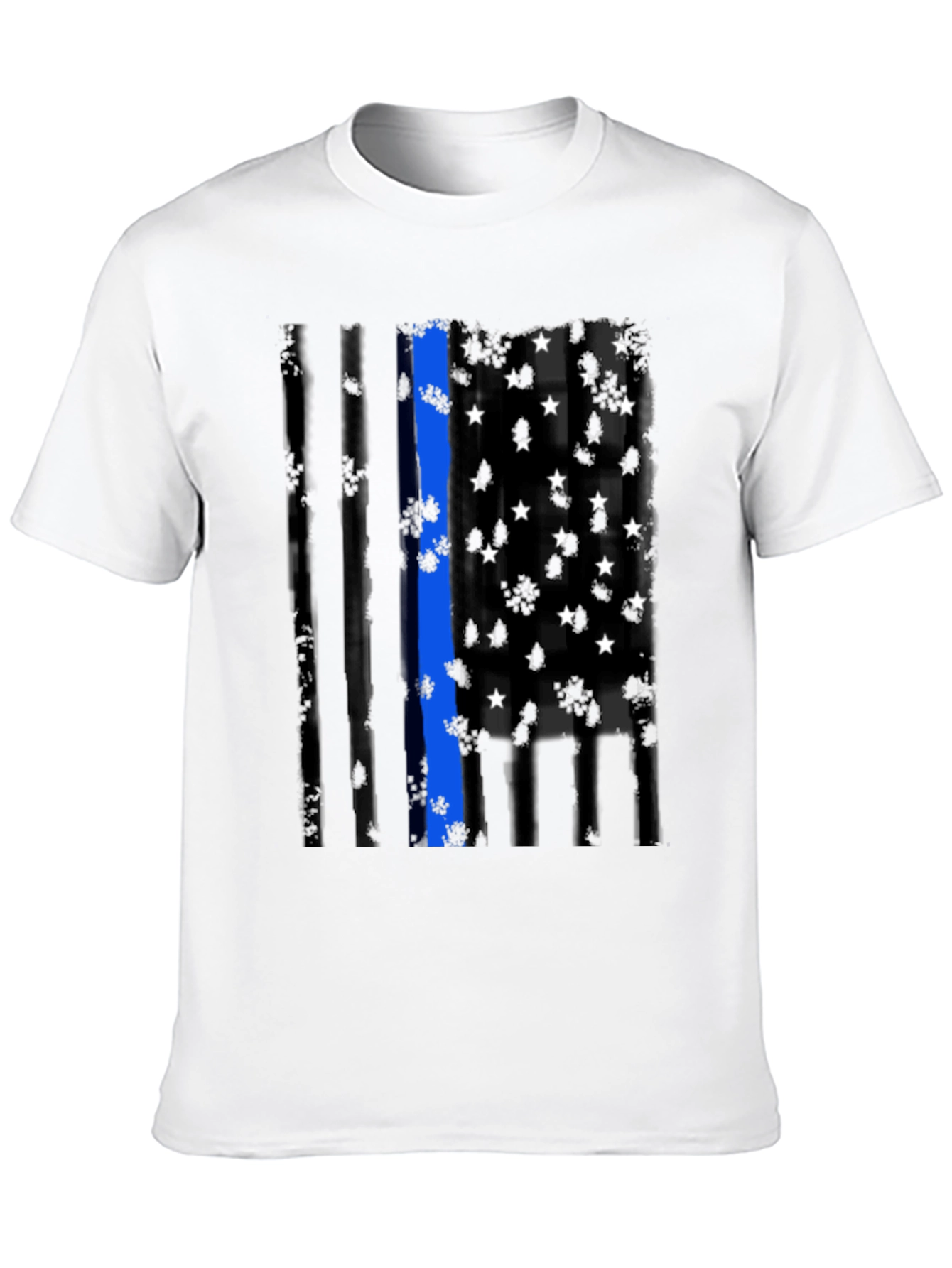 Thin Blue Line Flag Graphic Tee