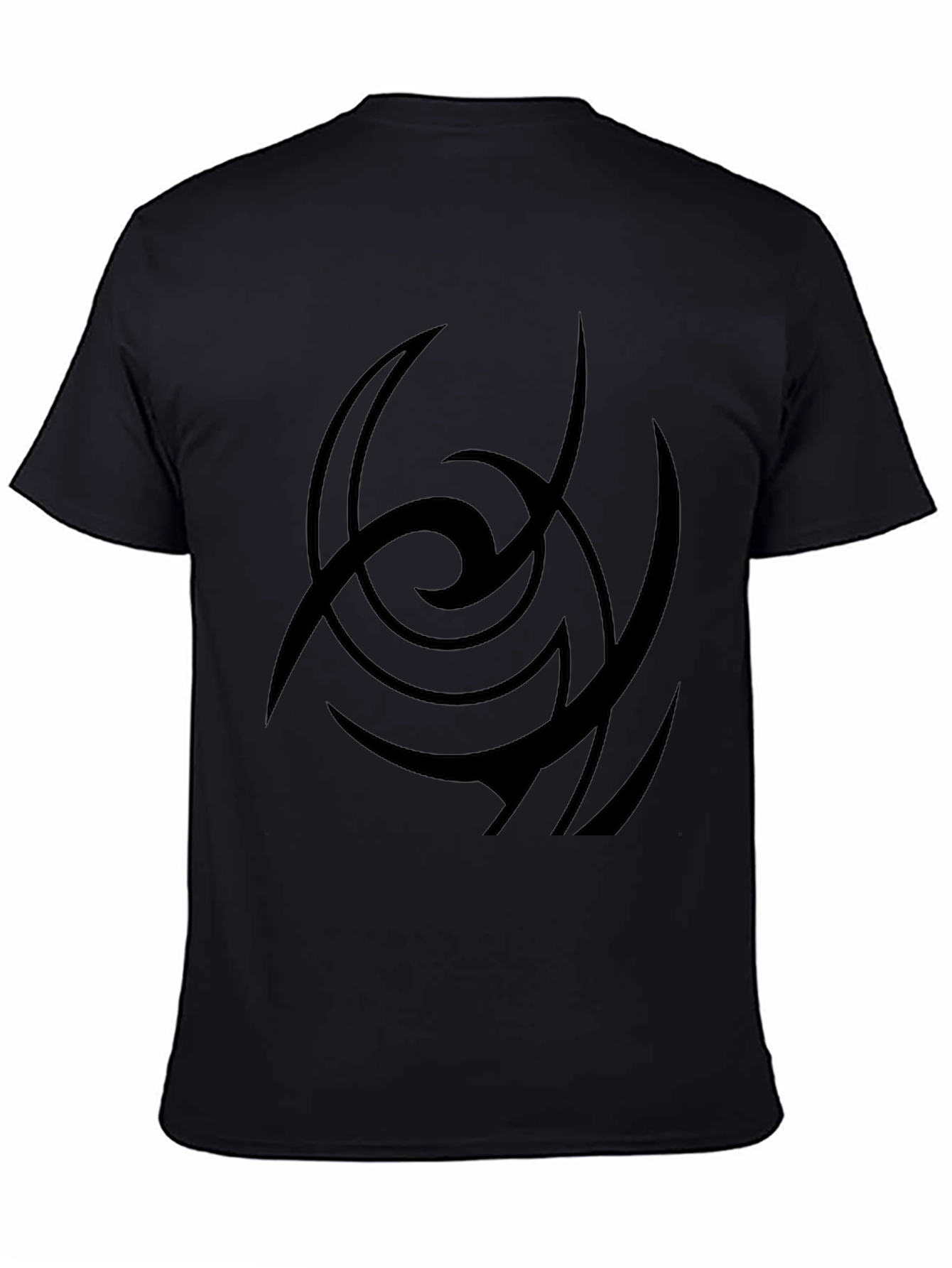 Abstract Graphic Print Black Casual T-Shirt
